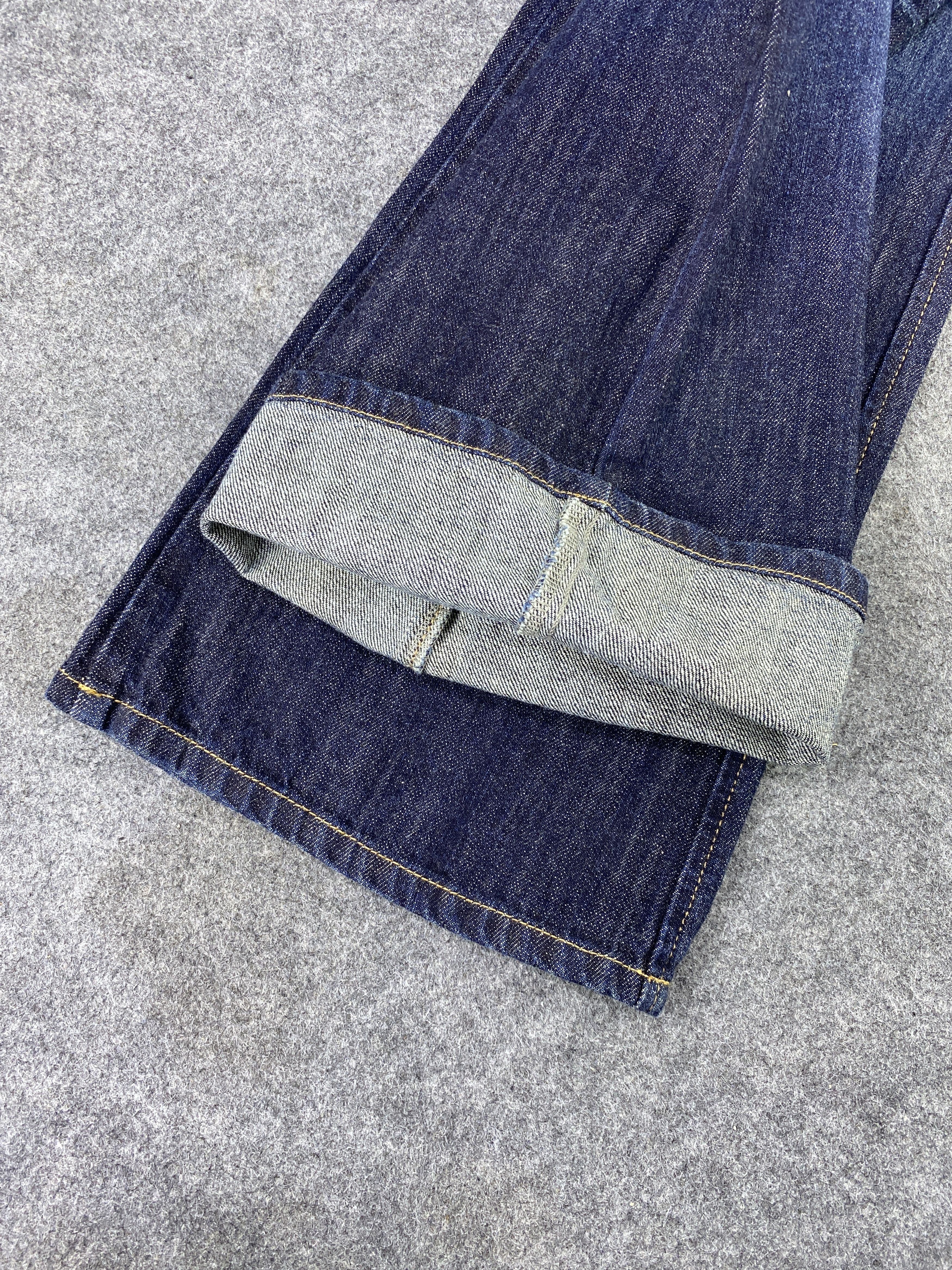 Japanese Brand Magic Square Bootcut Blue Wash Jeans - J1090 Size 28" / US 6 / IT 42 - 12 Thumbnail