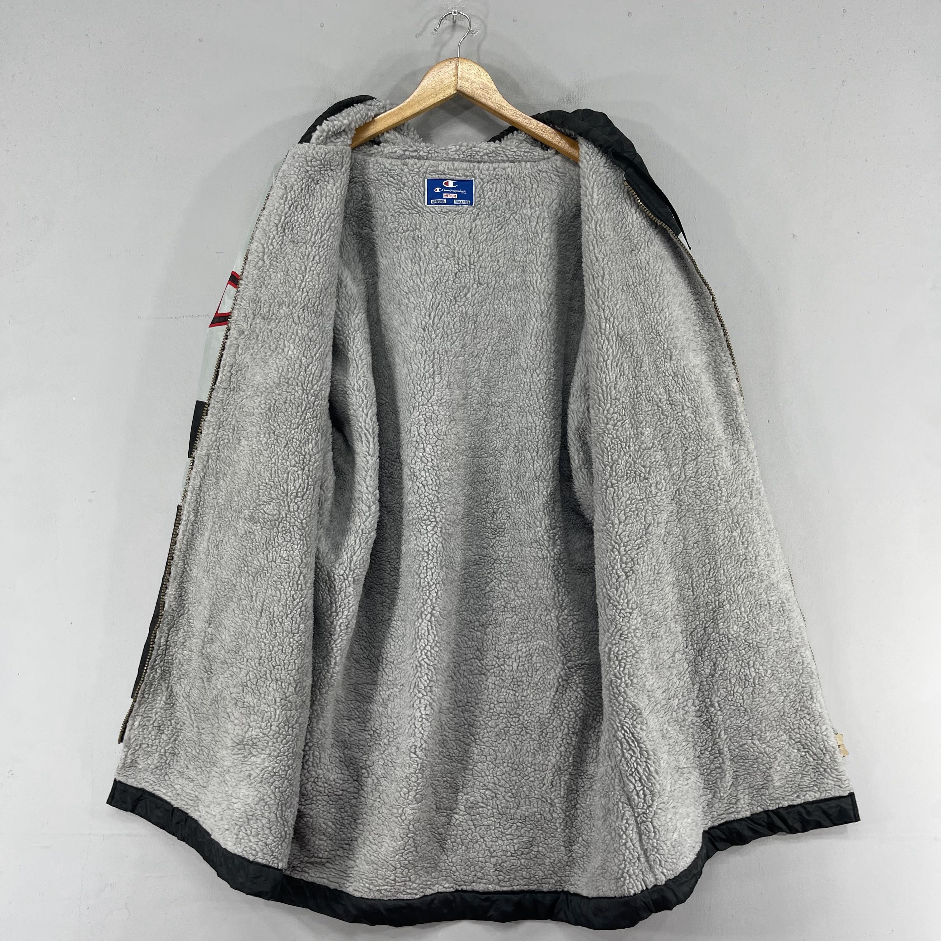 Champion × Vintage Vintage 90s CHAMPION Usa Sherpa Lined Parka Winter Jacket Size US M / EU 48-50 / 2 - 11 Thumbnail