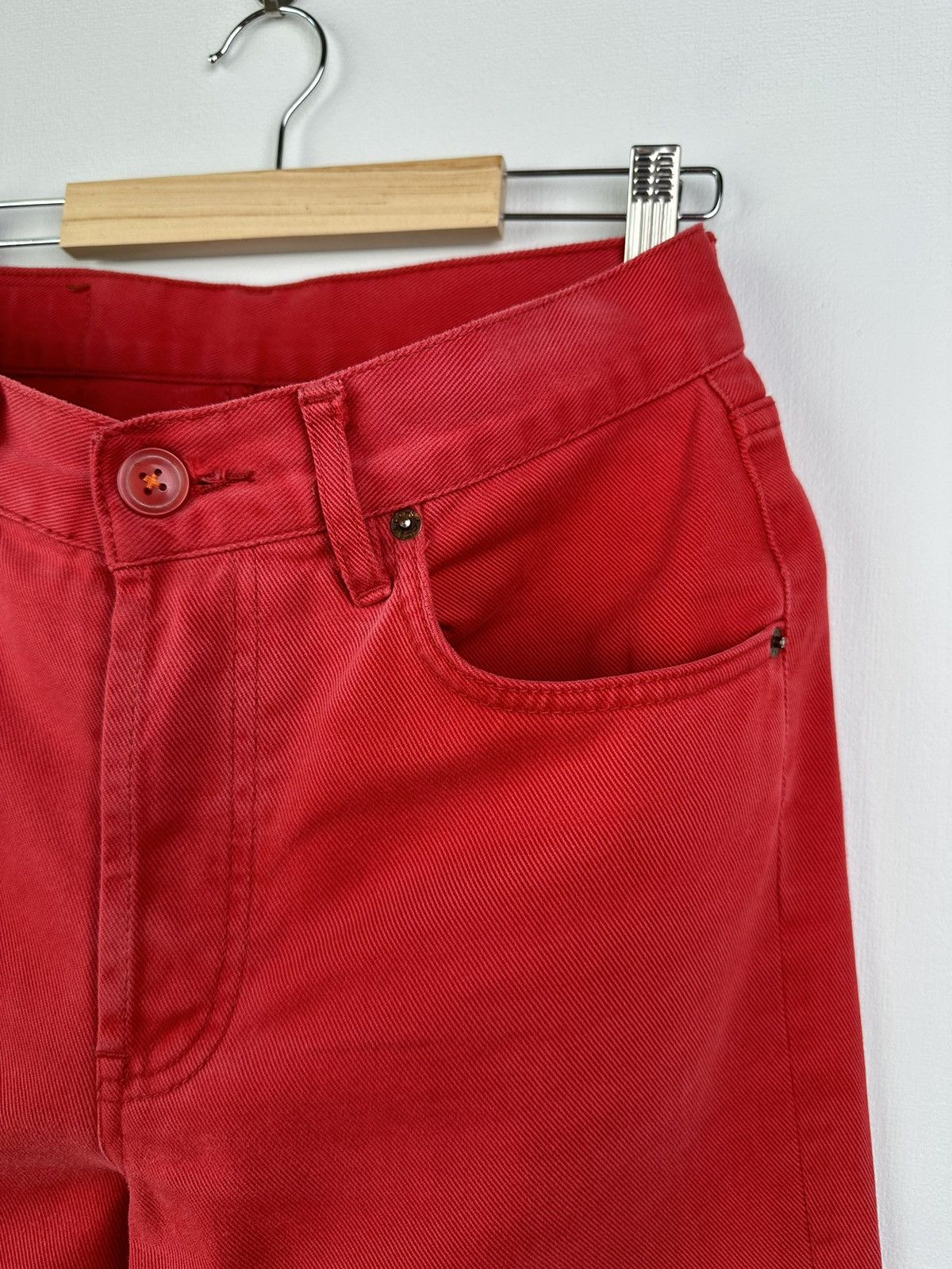 Levi's made in USA 🇺🇸 LEVIS 501 Vintage Red Denim Pants Size US 29 - 8 Thumbnail