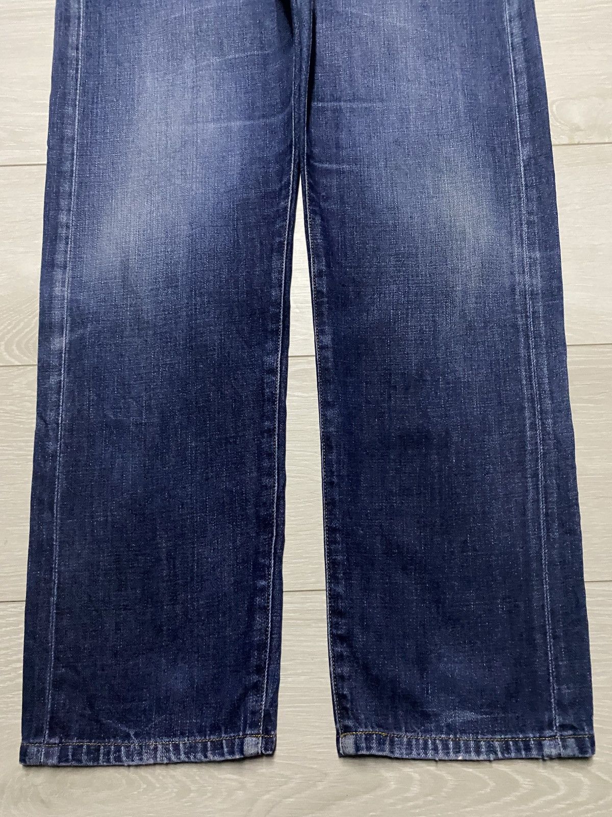 Japanese Brand Vintage Back Number Fade Wash Distressed Jeans Size US 34 / EU 50 - 5 Thumbnail