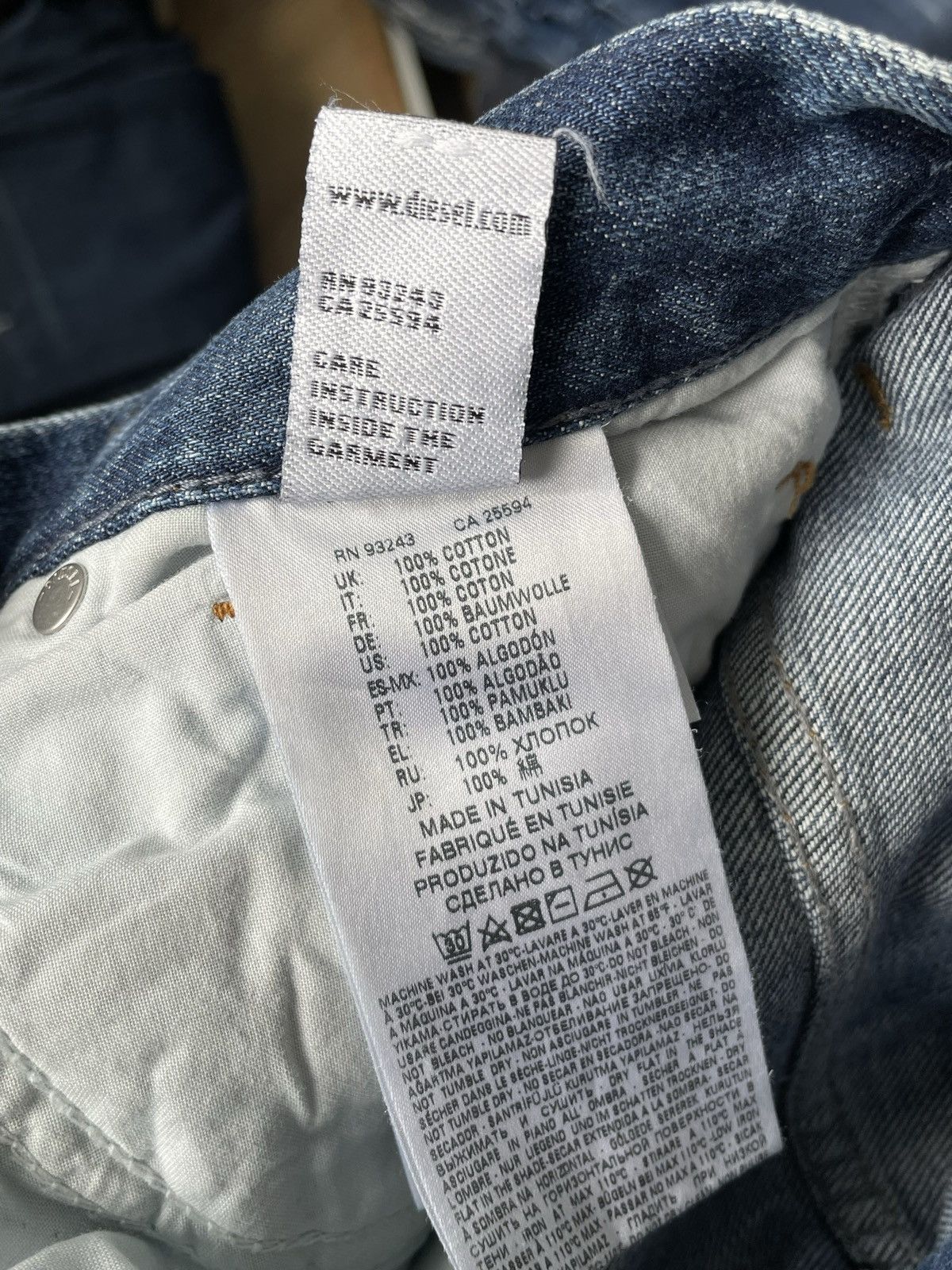 Diesel × Vintage Diesel Vintage Wide Leg Baggy Denim Jeans Pants Trousers Y2k Size 25" / US 0 / IT 36 - 15 Thumbnail