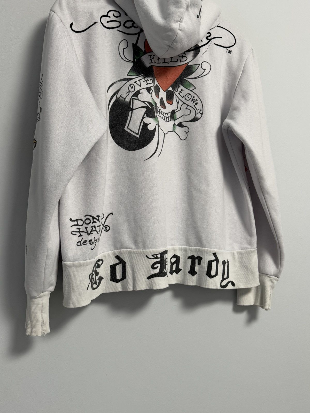 Ed Hardy × Vintage Ed Hardy Vintage Zip Hoodie Y2K style Size M / US 6-8 / IT 42-44 - 3 Thumbnail