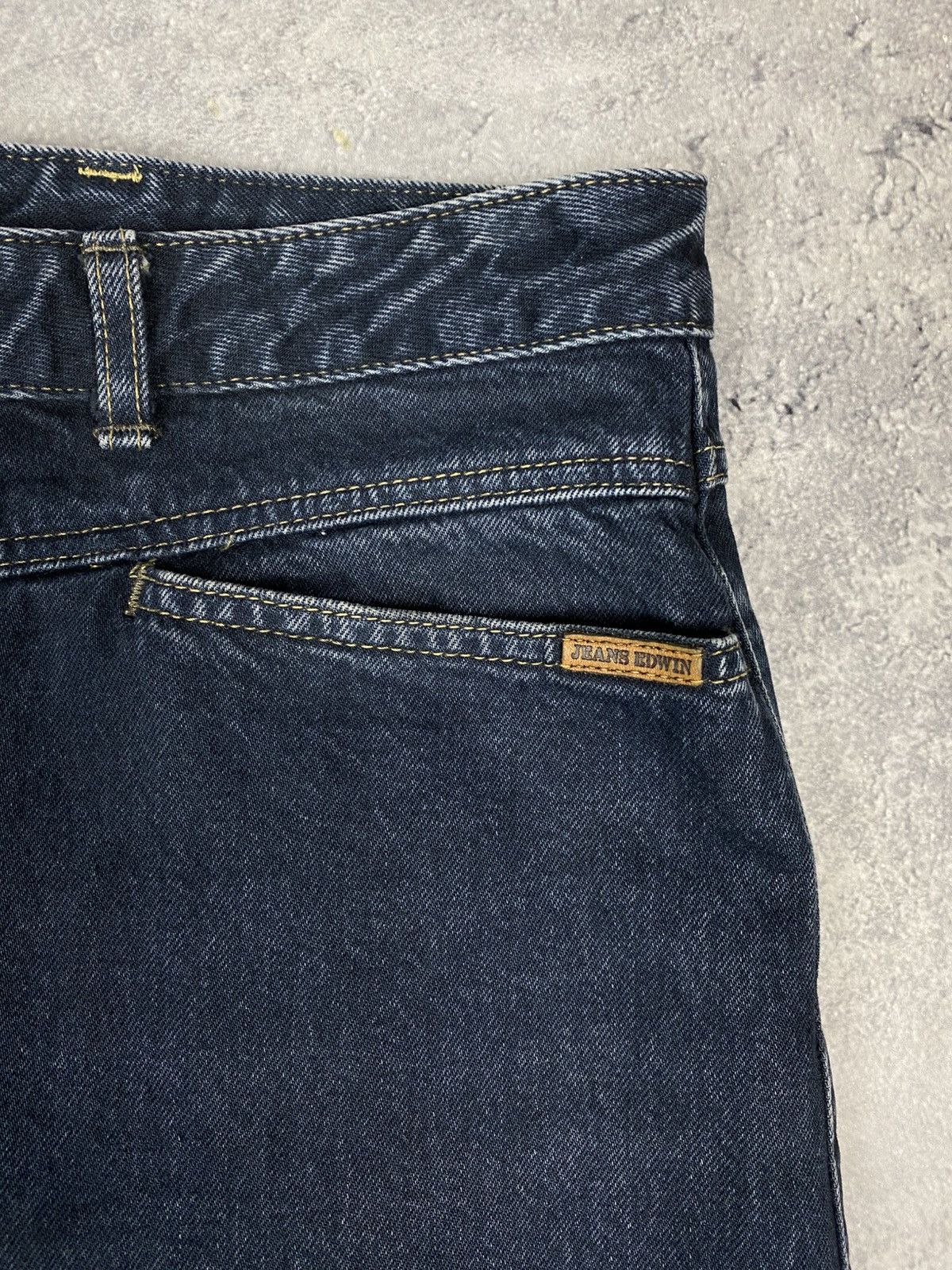Edwin Edwin Louisiana Tokyo Japanese Washed Black High Waisted Size US 34 / EU 50 - 10 Thumbnail