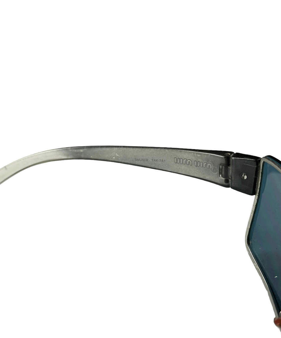 Miu Miu Eyewear スクエアフレーム サングラス | ブラック