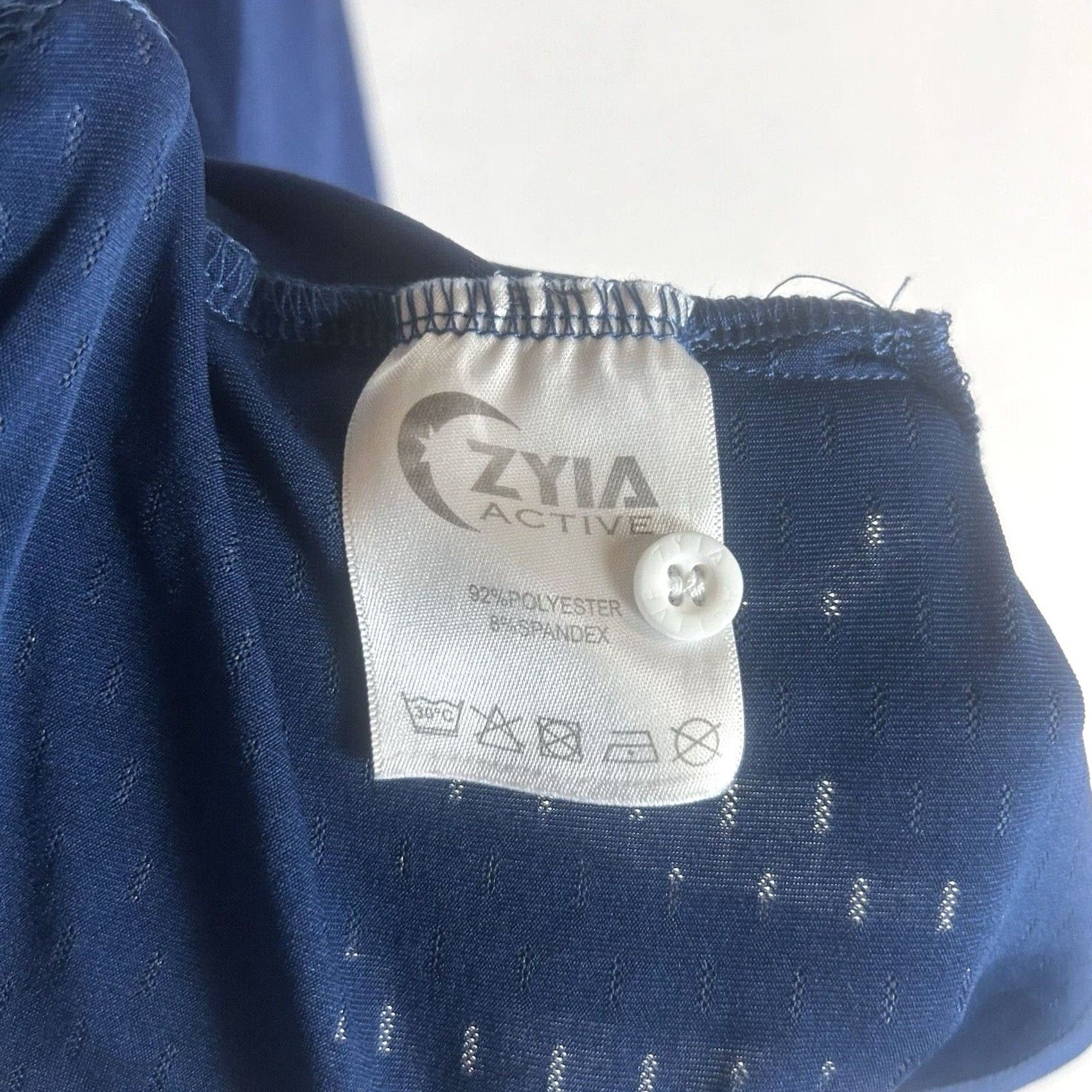 Vintage Zyia Active Polo Shirt Mens XL Blue Short Sleeve Collared Performance Golf Activewear Shirt Size US XL / EU 56 / 4 - 4 Thumbnail