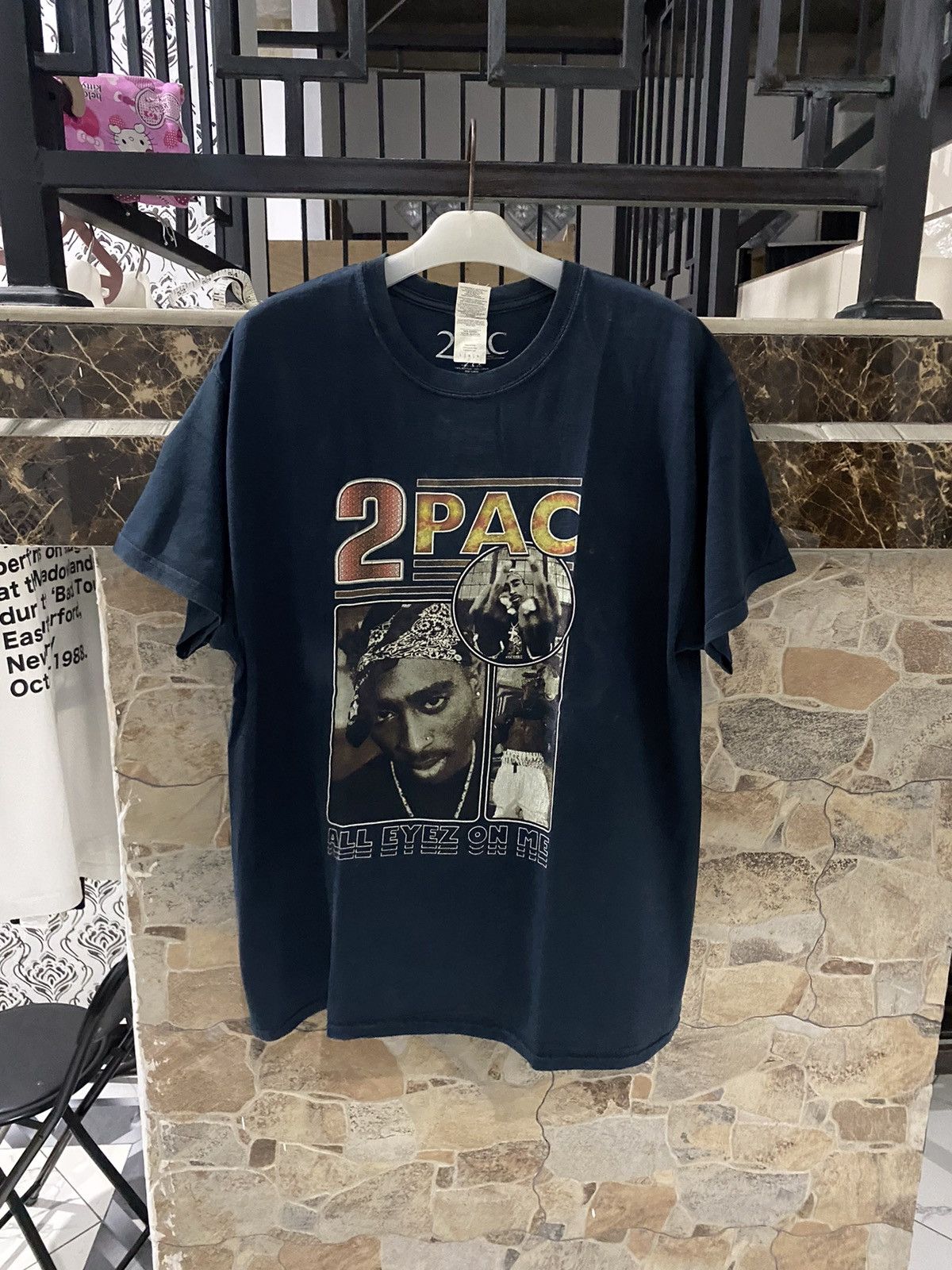 Band Tees × Rap Tees × Vintage Tupac shakur all eyez on me rap tees Size US L / EU 52-54 / 3 - 1 Thumbnail