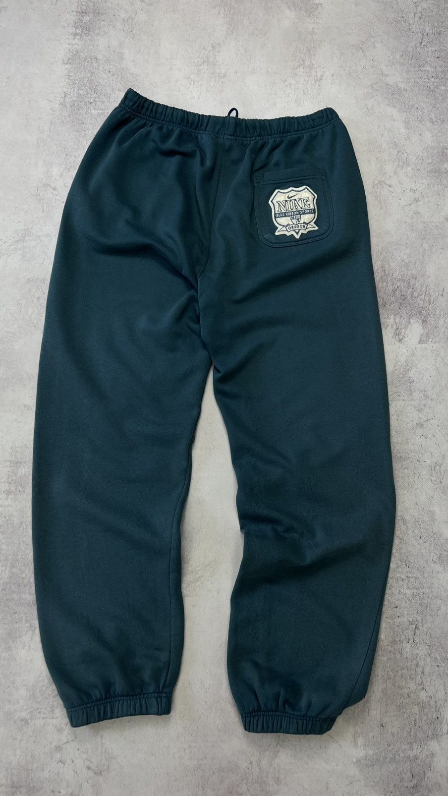 Nike × Vintage Crazy 90s Vintage Baggy Green Nike Sweatpants Y2K Size US 32 / EU 48 - 4 Thumbnail