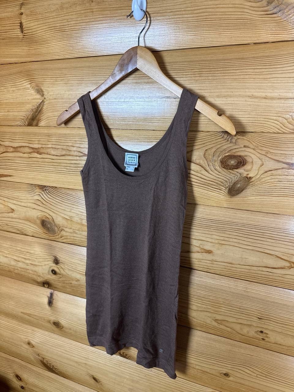 Herve Leger Herve Leger Paris Knit Tank Top Brown Sleeveless Womens S Size M / US 6-8 / IT 42-44 - 2 Thumbnail