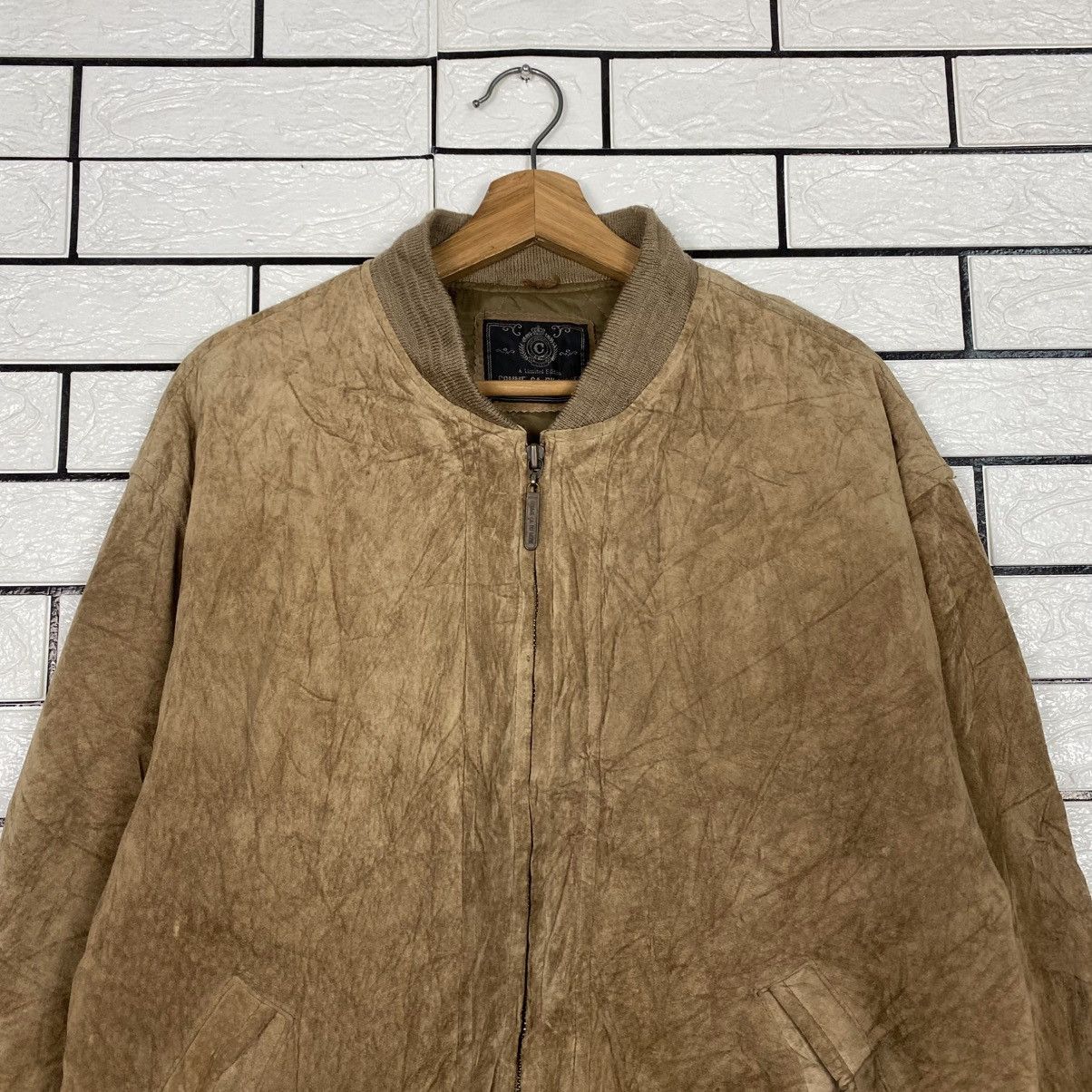 Japanese Brand 📌Vintage Genuine Leather Jacket Comme Ca Ism Big Logo Size US M / EU 48-50 / 2 - 5 Thumbnail