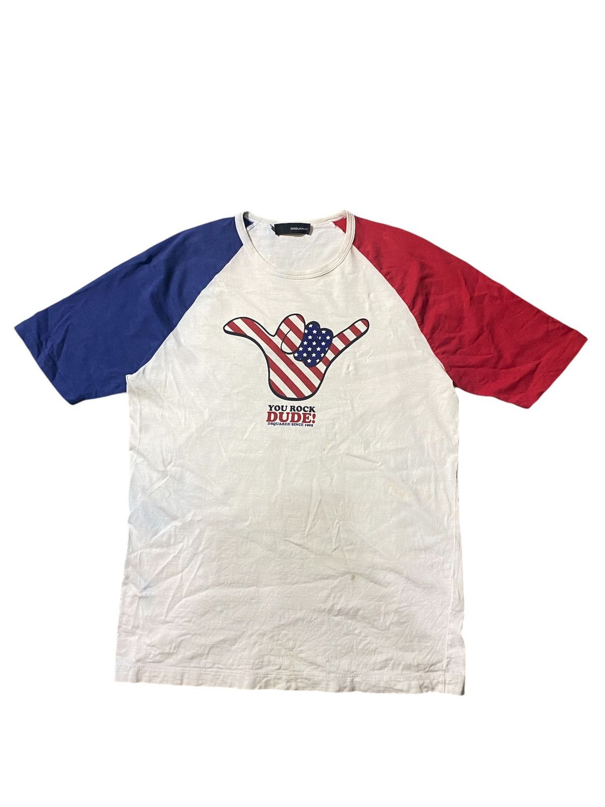 Dsquared2 × Vintage Dsquared Y2k Tshirt Size US L / EU 52-54 / 3 - 1 Thumbnail