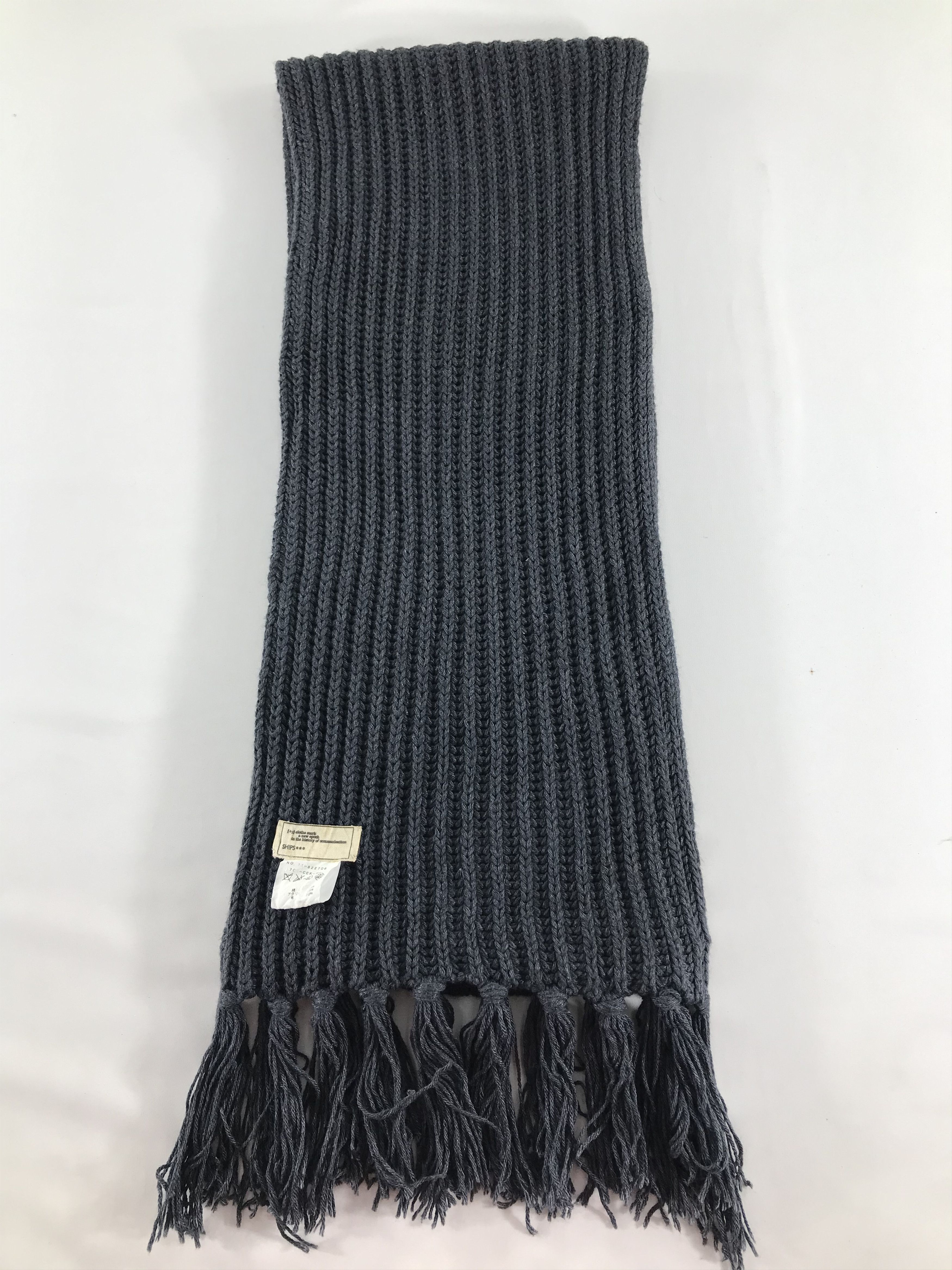 SHIPS Ships Pleated Wool Scarf Muffler V484 Size ONE SIZE - 2 Thumbnail