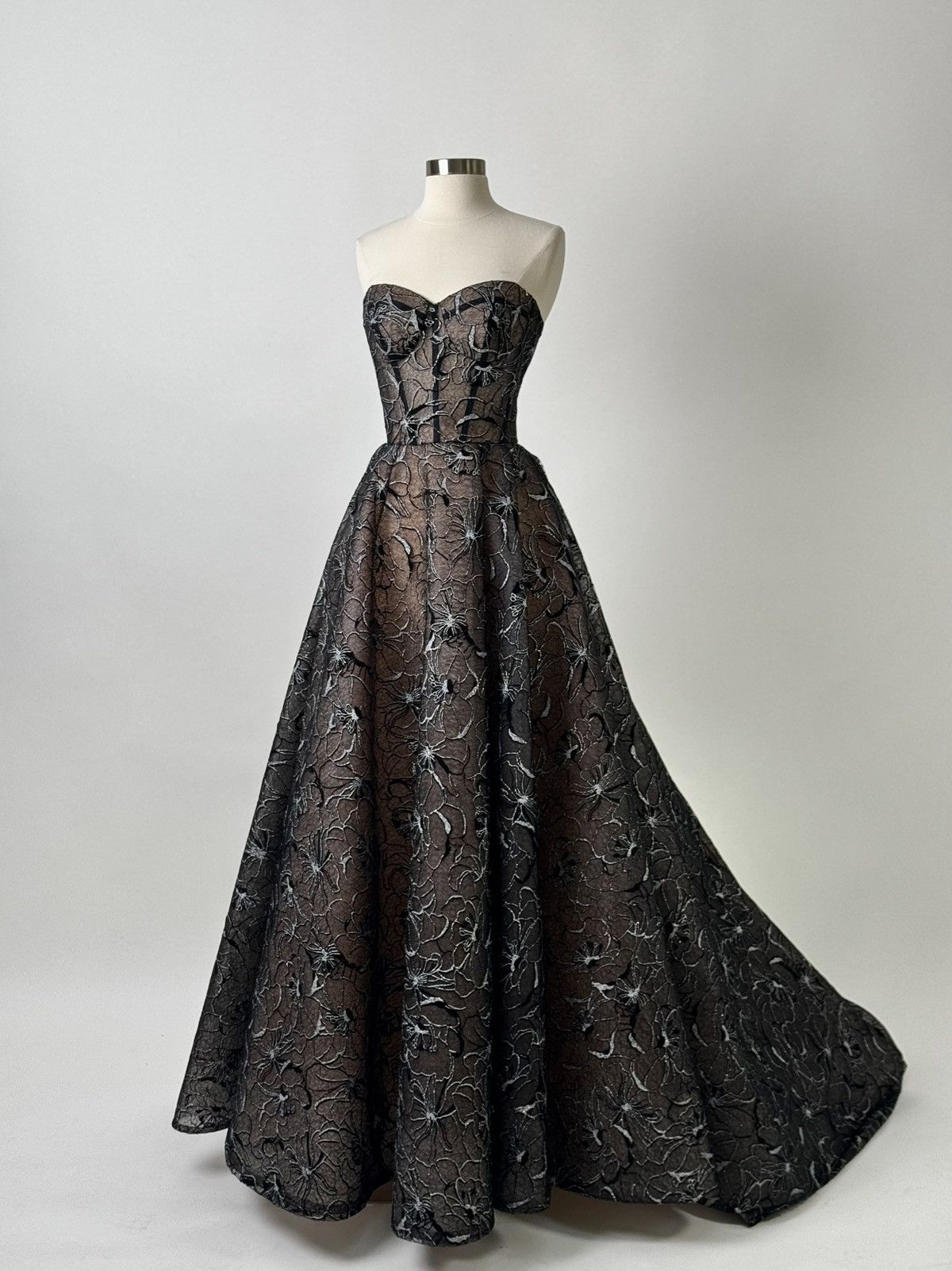 Other Brand New US 8 Anna Augusta Black Maxi Evening Dress Size M / US 6-8 / IT 42-44 - 2 Thumbnail