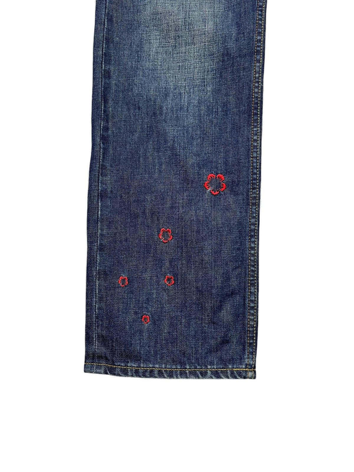 Takeo Kikuchi 🔥90’s TAKEO KIKUCHI Art Embroidery Flower Karakuri Tamashi Size US 29 - 7 Thumbnail