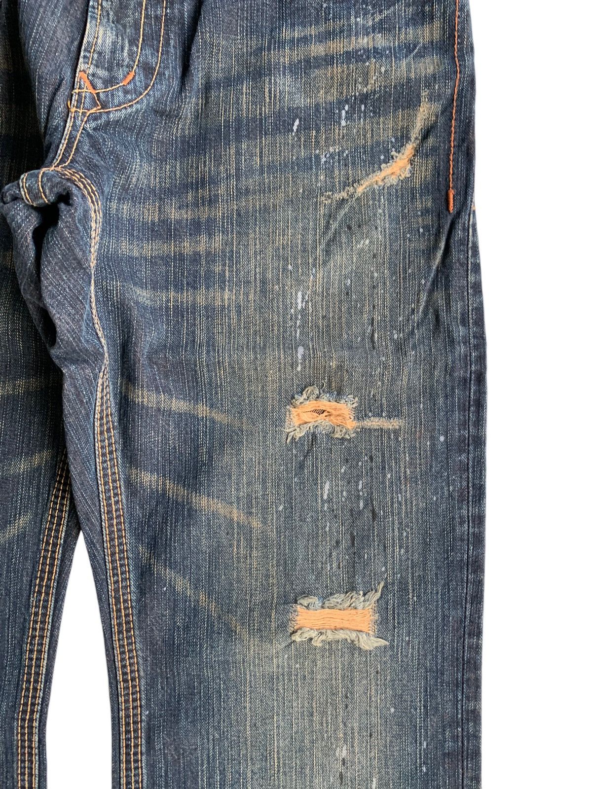 Beauty Beast × Edwin × If Six Was Nine EDWIN XVS PUNK STYLE RUSTY MUDMAX DISTRESSED DENIM☠️🎌 Size US 32 / EU 48 - 16 Thumbnail