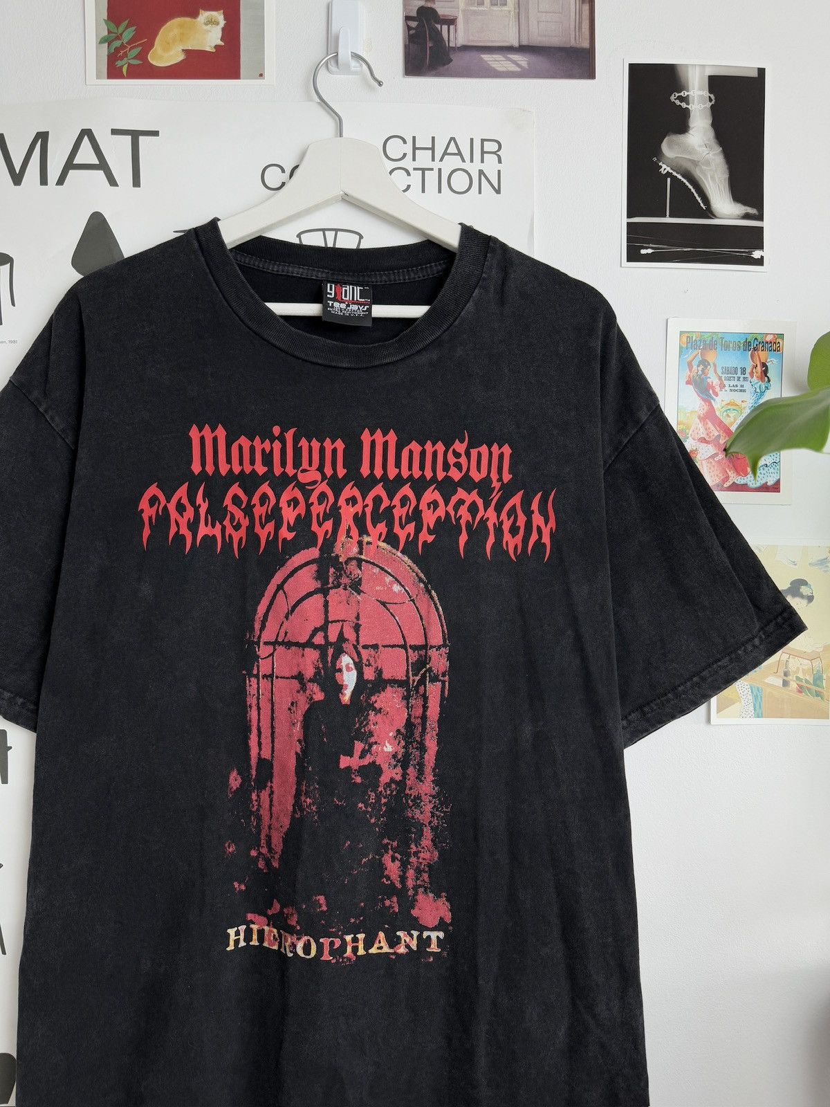 Band Tees × Giant × Marilyn Manson VIntage 2006 Giant Marilyn Manson band merch t-shirt opium Size US XL / EU 56 / 4 - 4 Thumbnail