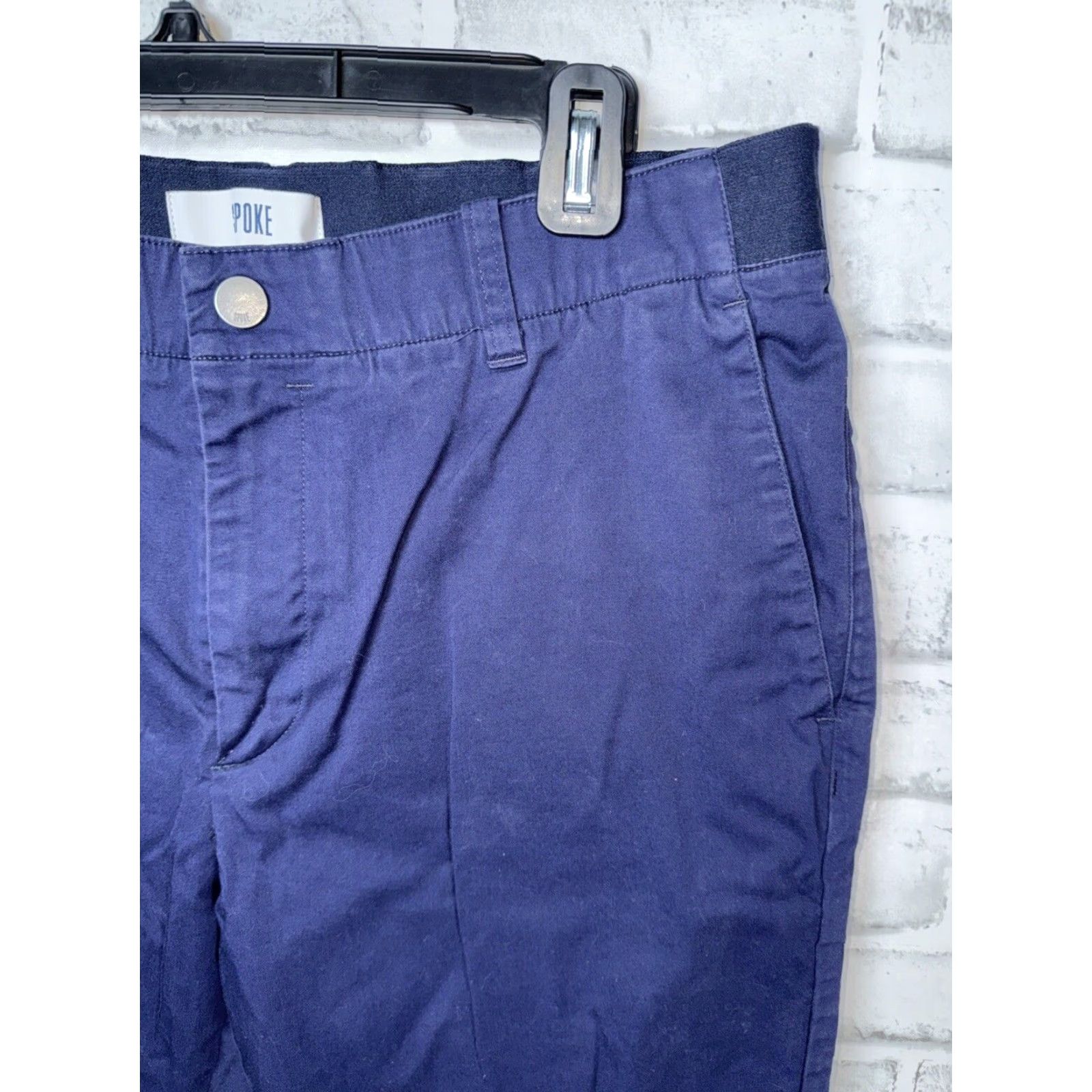 Vintage Spoke Condors Stretch Trousers Mens 32 x 29.5 Purple Cotton Blend Size US 32 / EU 48 - 2 Thumbnail