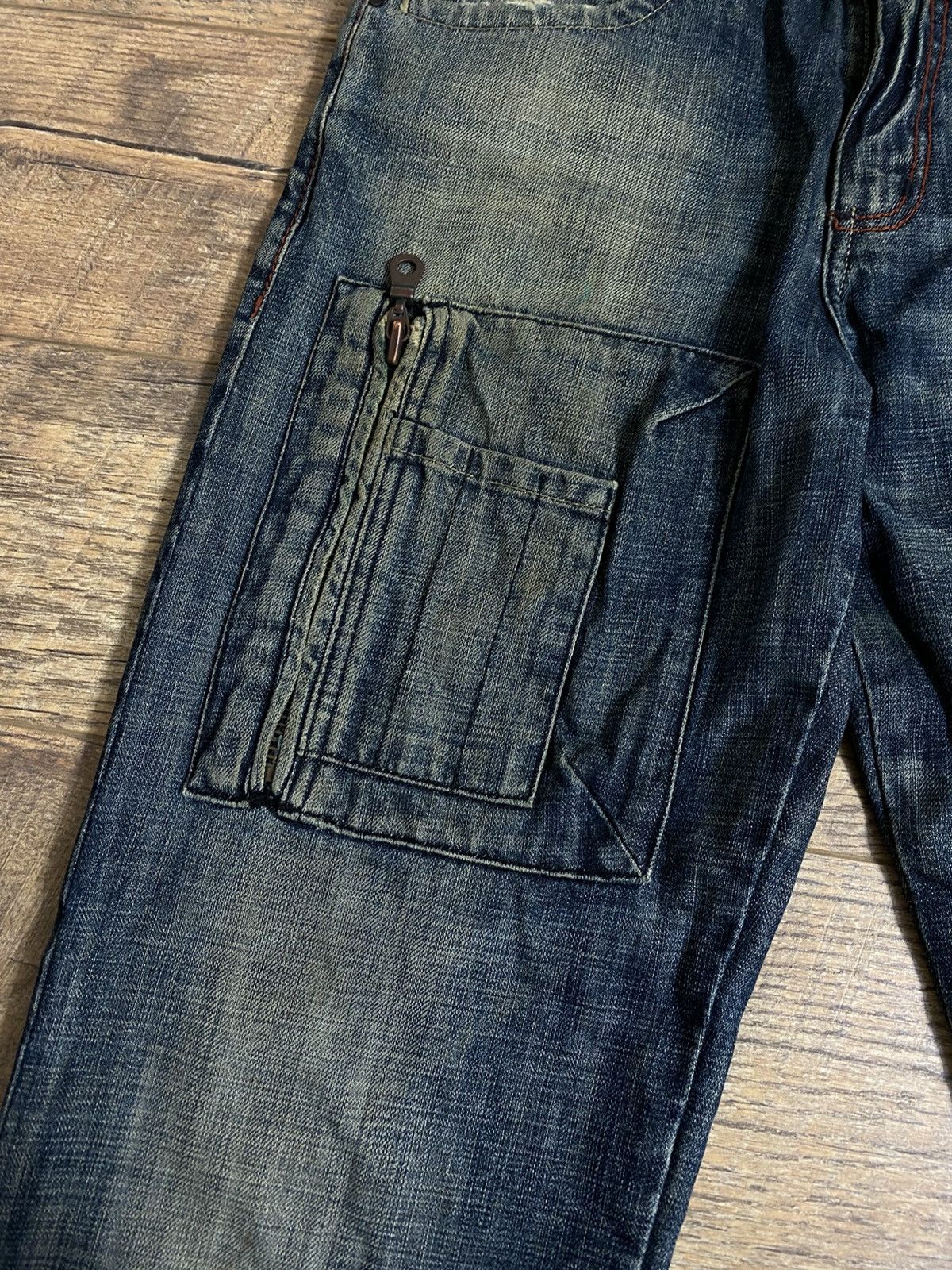 Japanese Brand Rare Y2K Baggy Jeans | Archive Avant-garde 90s Grunge Style Size US 32 / EU 48 - 8 Thumbnail