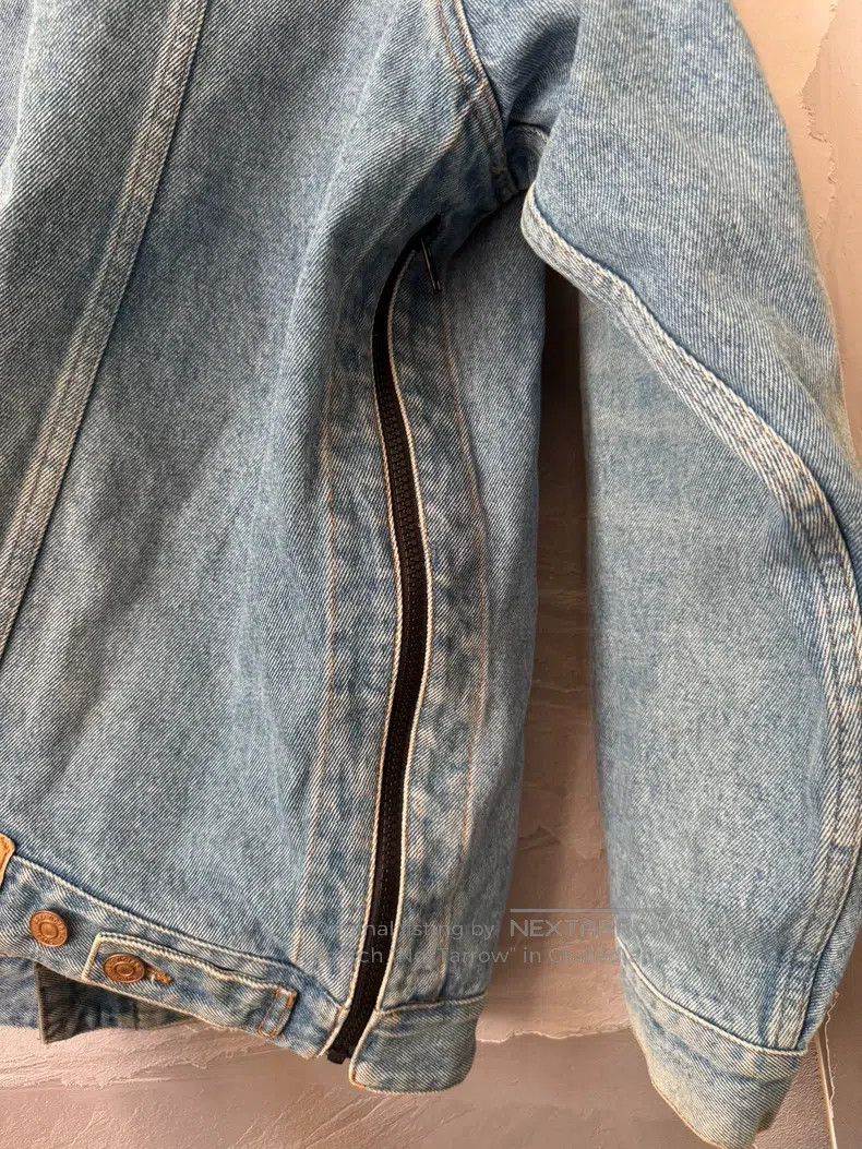 Balenciaga Balenciaga Side Zip Double-Button Denim Jacket Size US XS / EU 42 / 0 - 6 Thumbnail