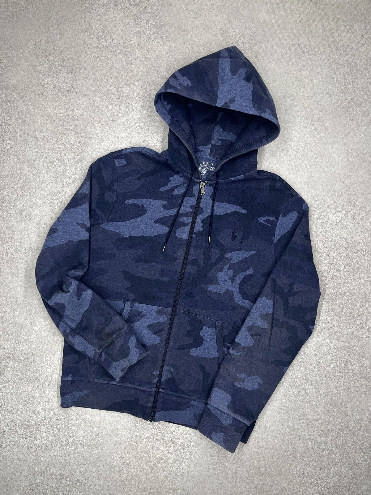 Polo Ralph Lauren Polo Ralph Lauren Performance Navy Camo Full Zip Hoodie Size US M / EU 48-50 / 2 - 1 Thumbnail