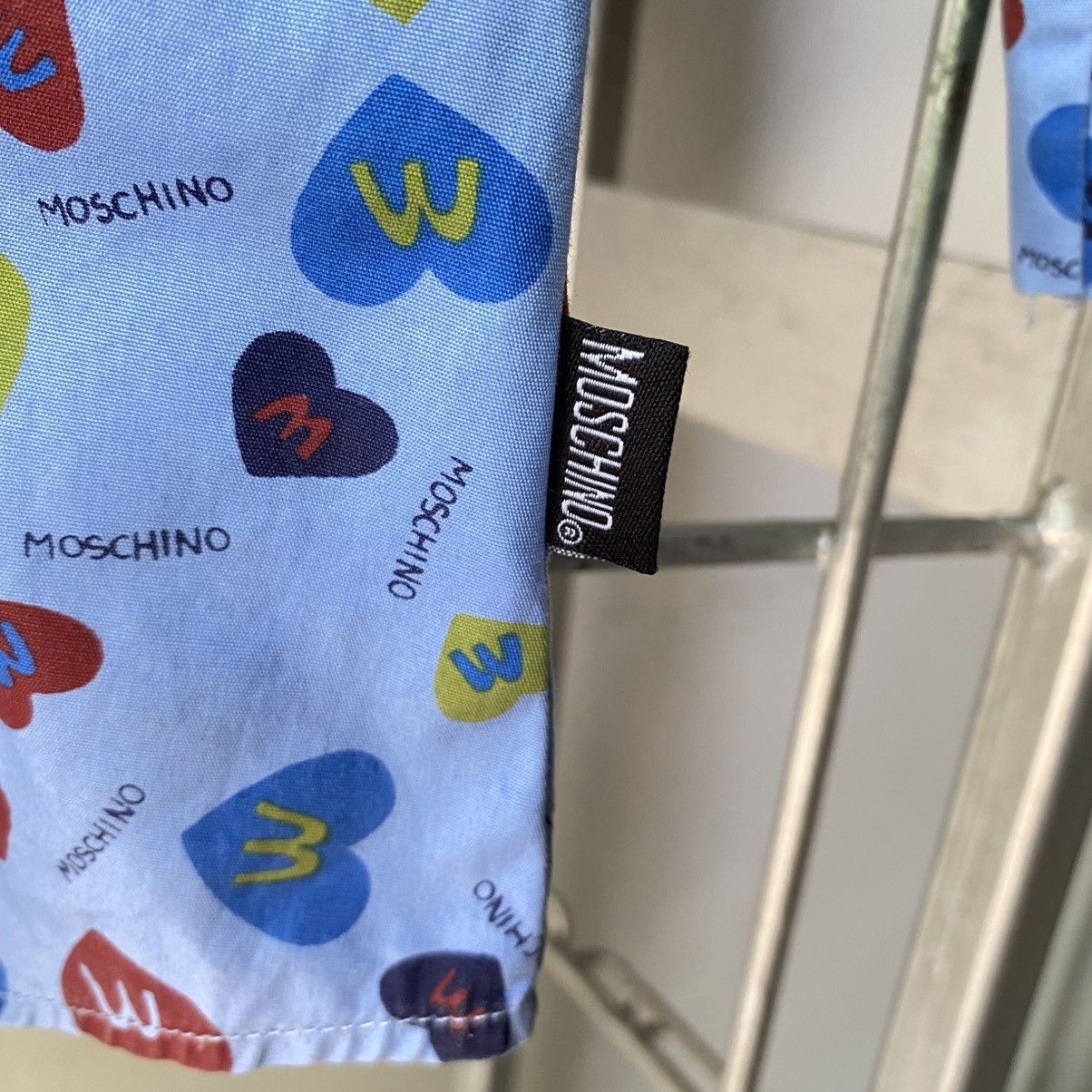 Moschino MOSCHINO Blue M&M Print Shirt Size L / US 10 / IT 46 - 10 Thumbnail
