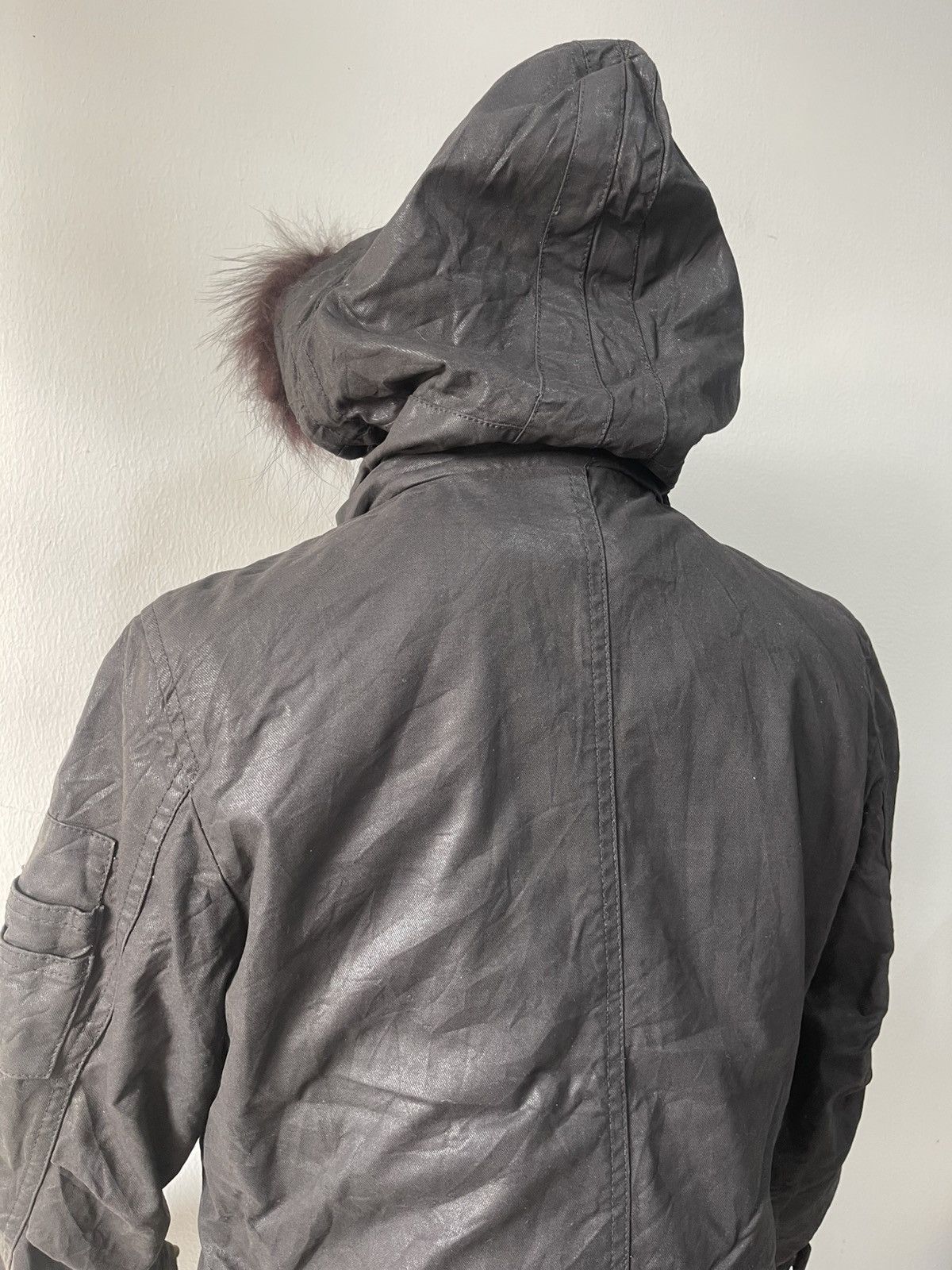 Le Grande Bleu (L.G.B.) RARE 2000s LGB Tornado Mart Fur Wax Parka Armor Style C1 Size US L / EU 52-54 / 3 - 18 Thumbnail