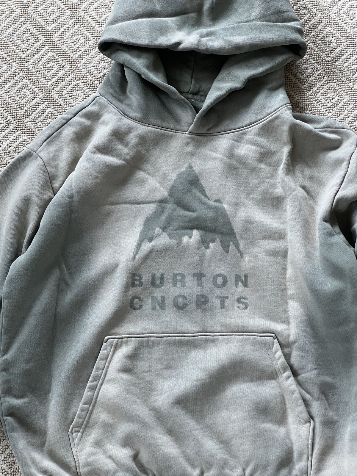 Burton × CNCPTS Sage Green French Terry Hoodie Size US M / EU 48-50 / 2 - 2 Thumbnail
