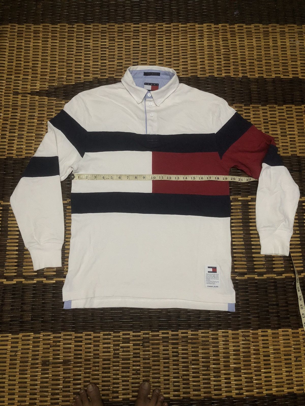 Tommy Hilfiger Tommy Jeans Tommy Hilfiger Big Logo Long Sleeve Polo Shirt Size US XS / EU 42 / 0 - 1 Thumbnail