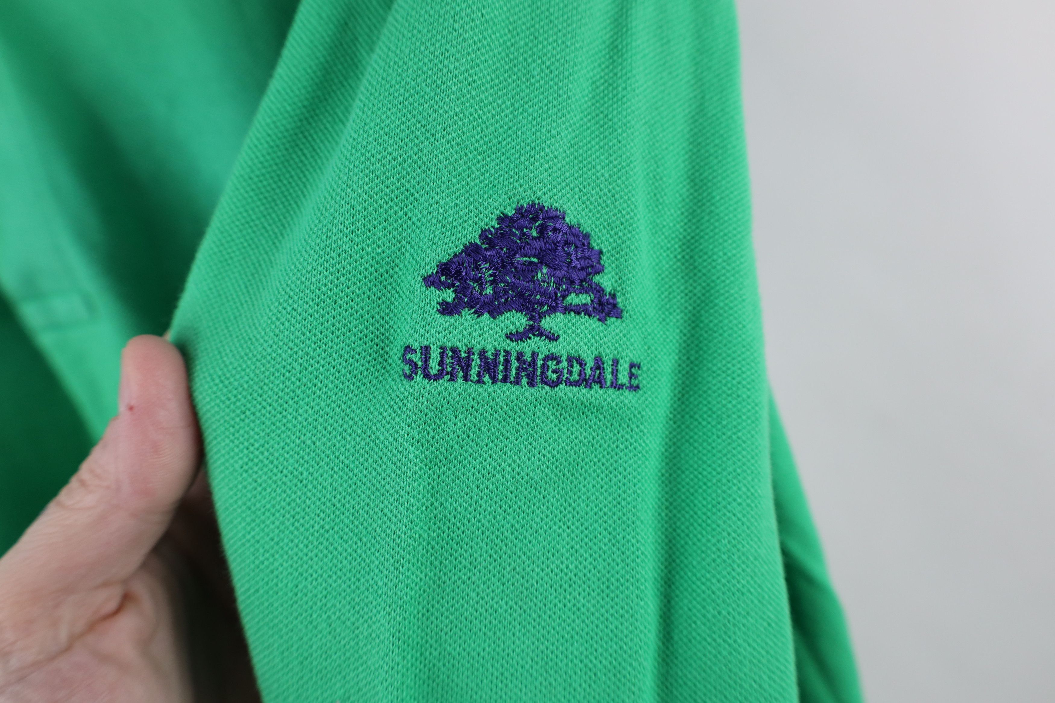 Ralph Lauren × Vintage Polo Golf Ralph Lauren Cotton Long Sleeve Polo Shirt Green Size US XL / EU 56 / 4 - 4 Thumbnail