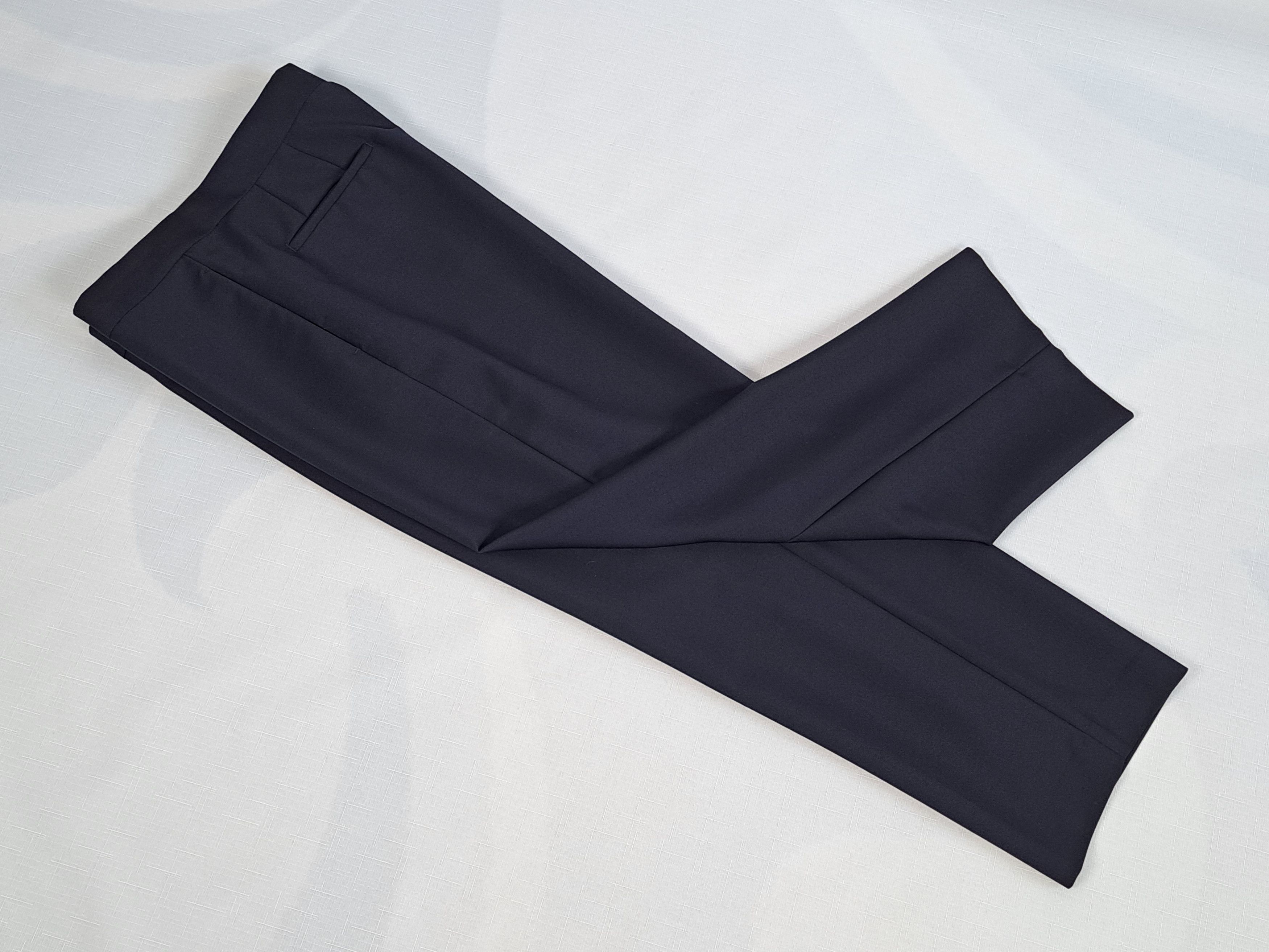 Jil Sander Jil Sander wool/mohair dark navy pants. Size 44. Size 36" / US 14 / IT 50 - 2 Thumbnail