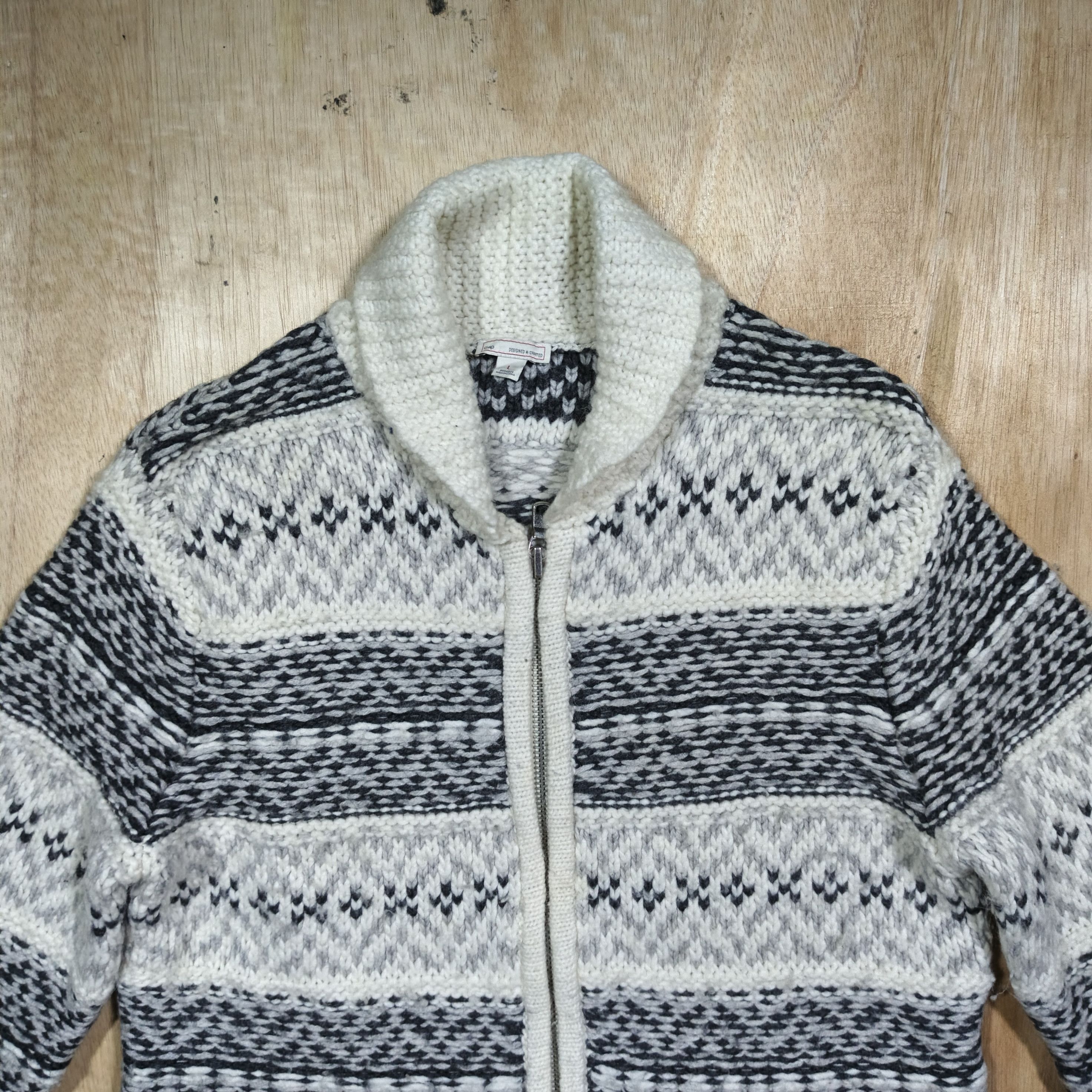 Gap Fair isle sweater bomber jacket Size L / US 10 / IT 46 - 2 Thumbnail