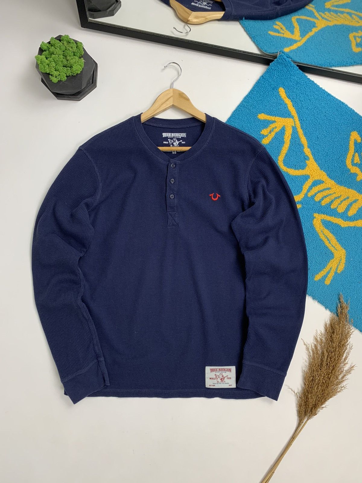 True Religion × Vintage Vintage True Religion Waffle 90’s Long Sleeve Size US M / EU 48-50 / 2 - 1 Thumbnail