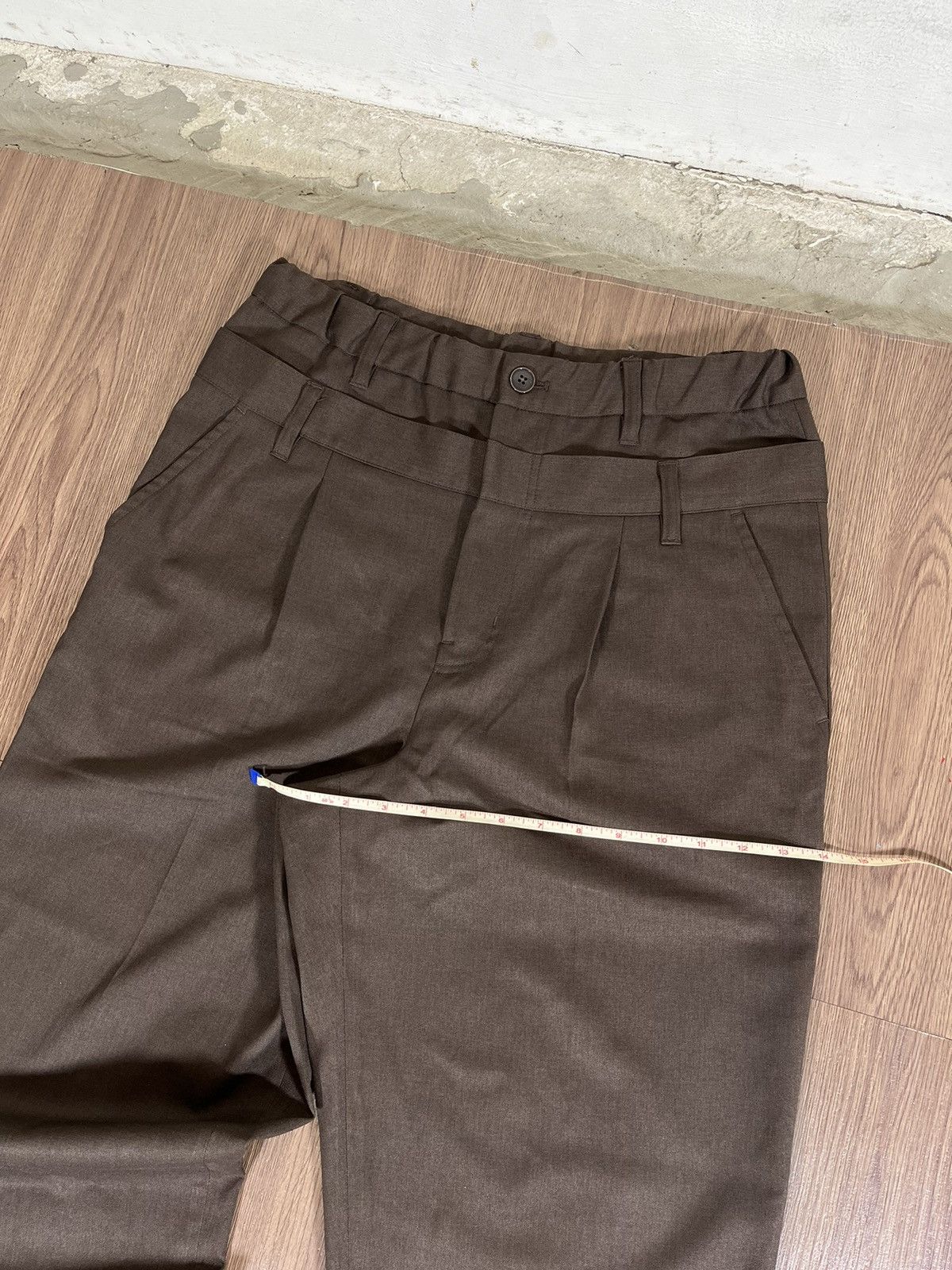 Frapbois Frapbois Double Waist Tailored Trousers Brown Size US 32 / EU 48 - 16 Thumbnail