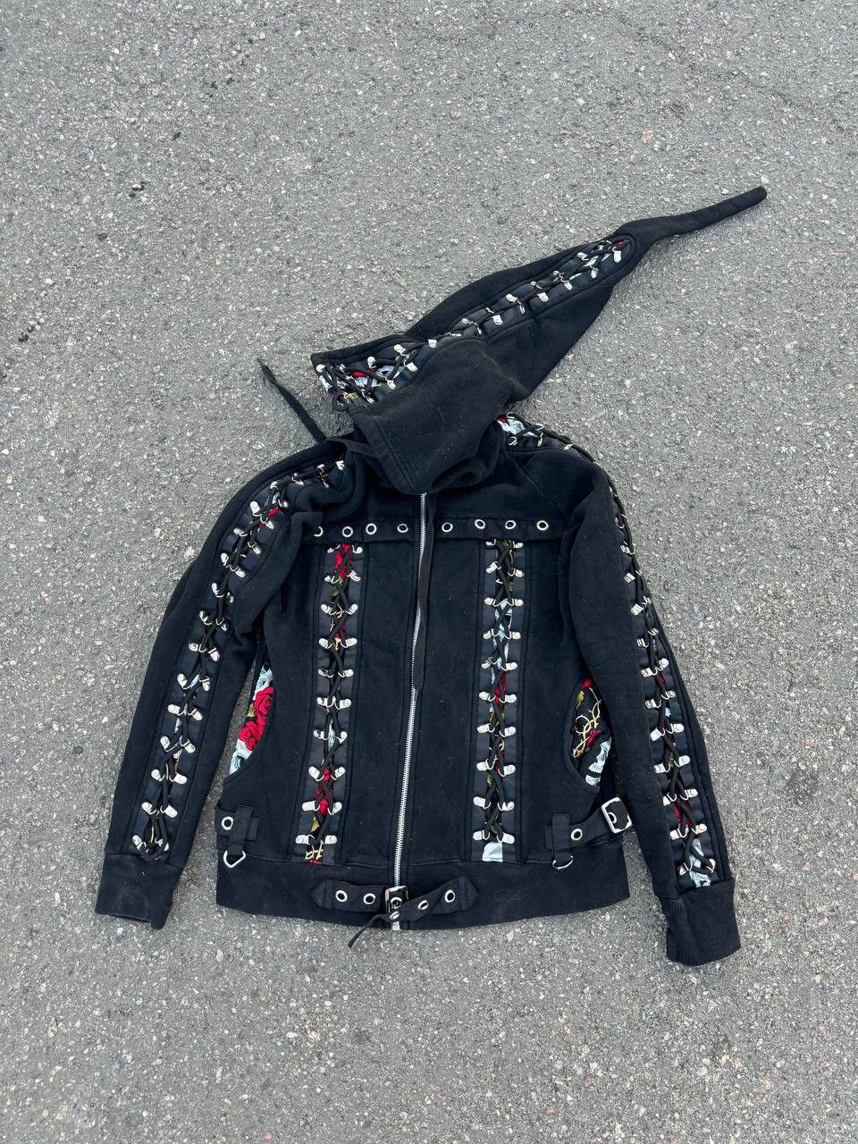 Pre-owned Avant Garde Y2k Dancing Day Elf Avantgarde Opium Hoodie Owns In Black