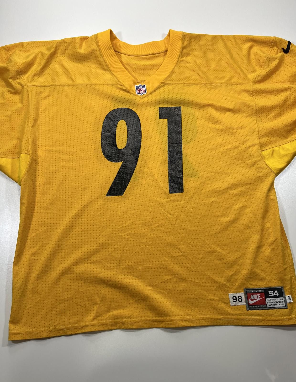 Nike Nike NFL Yellow Football Jersey Number 91 Size 54 Size US XXL / EU 58 / 5 - 1 Thumbnail