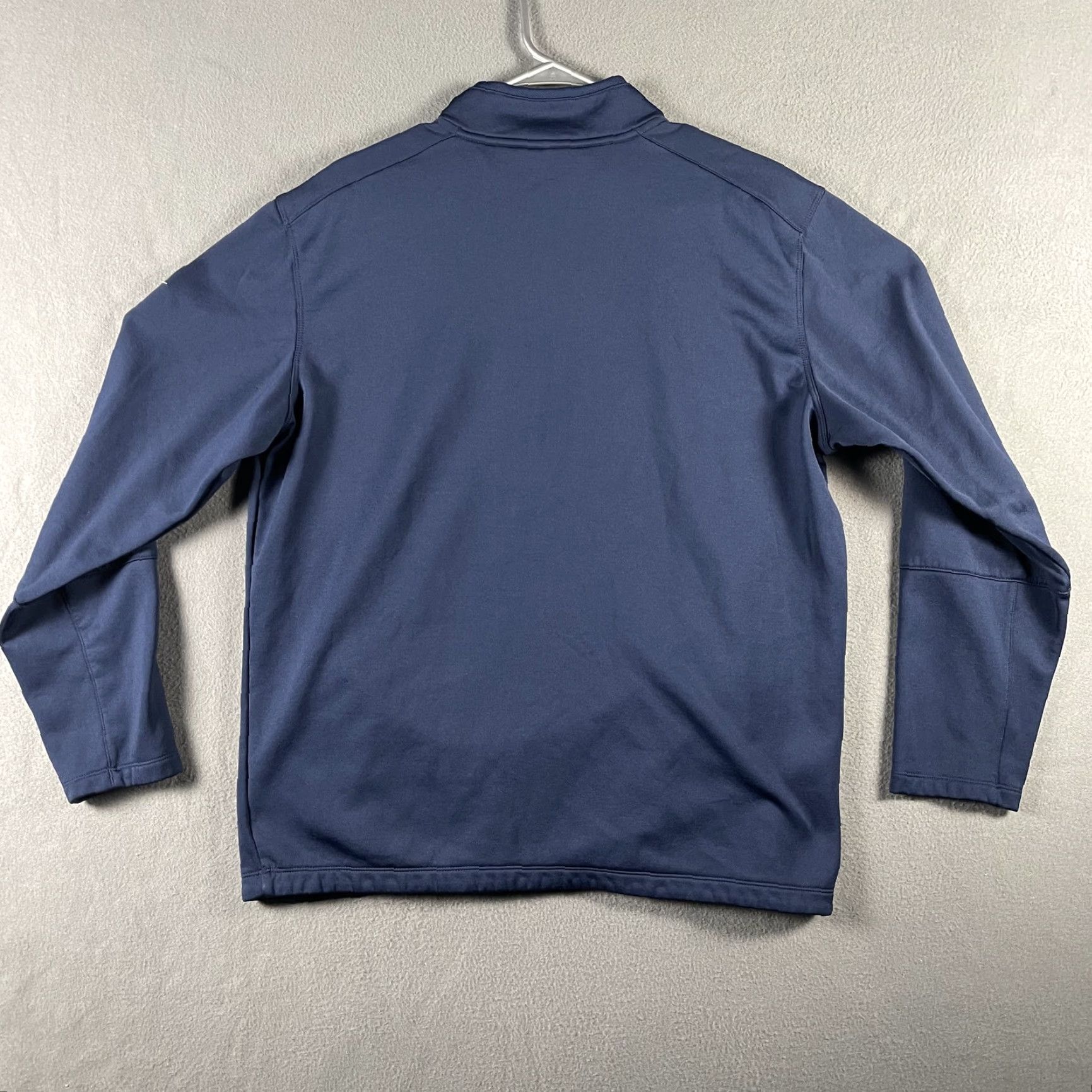 Nike Nike Golf Therma-Fit Pullover Jacket Mens Large Tour 1/4 Zip Navy Blue Embroidered Logo Size US L / EU 52-54 / 3 - 2 Thumbnail