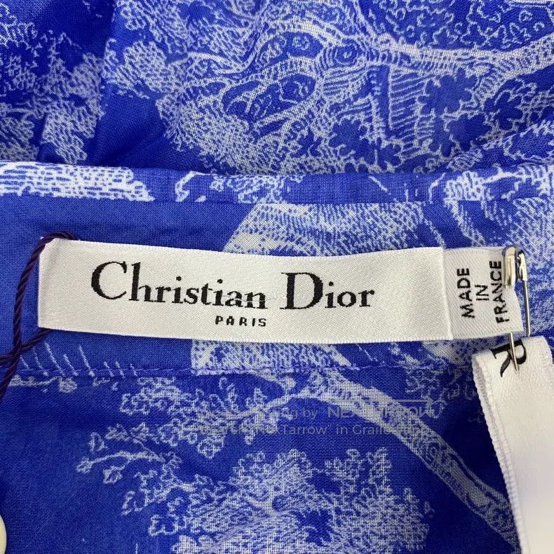 Dior Dior Blue animal jungle printed cotton lapel single-breast Size S / US 4 / IT 40 - 6 Thumbnail