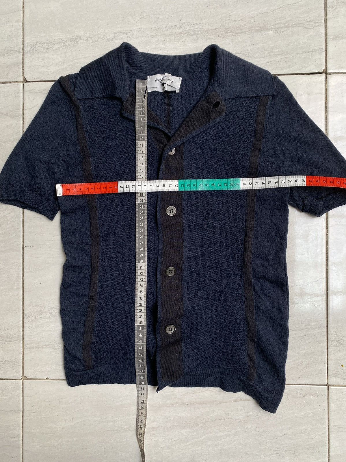 Yves Saint Laurent YSL Yves Saint Laurent Knit Polo Shirt Size M / US 6-8 / IT 42-44 - 7 Thumbnail