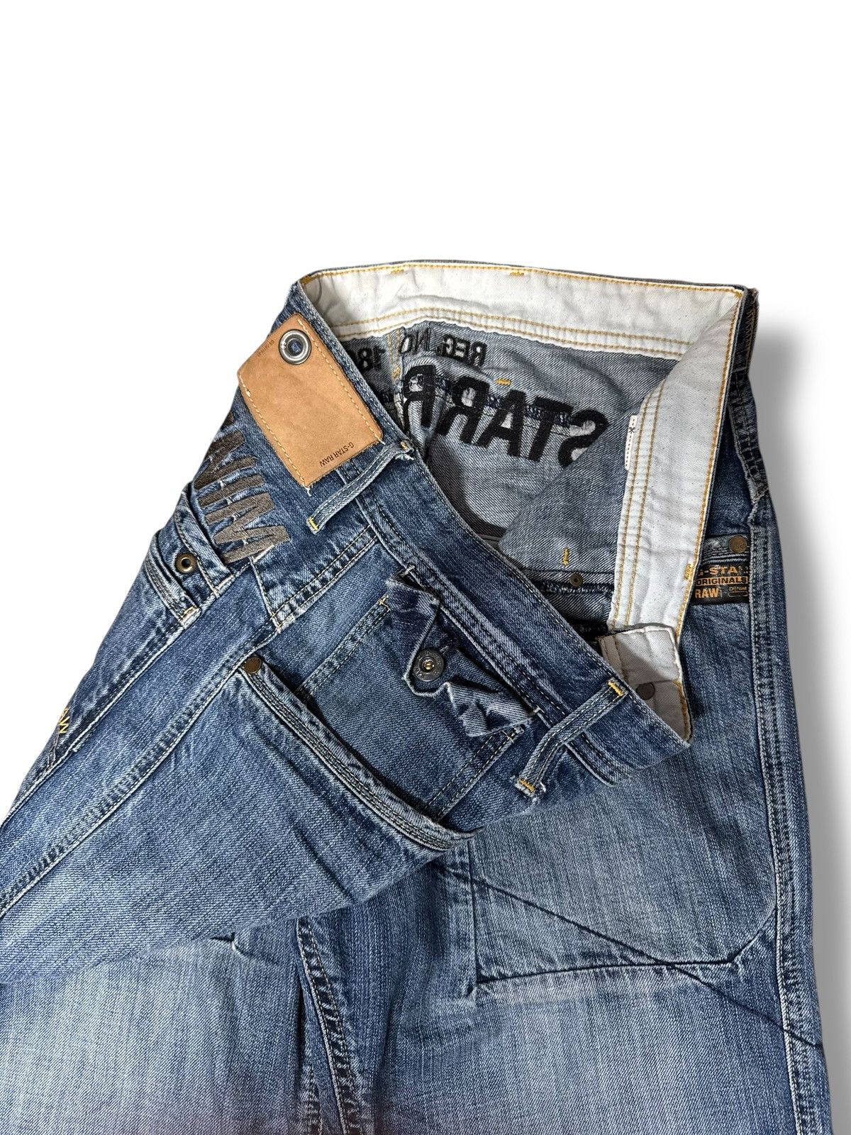 G-Star Rare Vintage Jeans G-Star Raw Avant-Garde Style Y2K Size US 31 - 7 Thumbnail