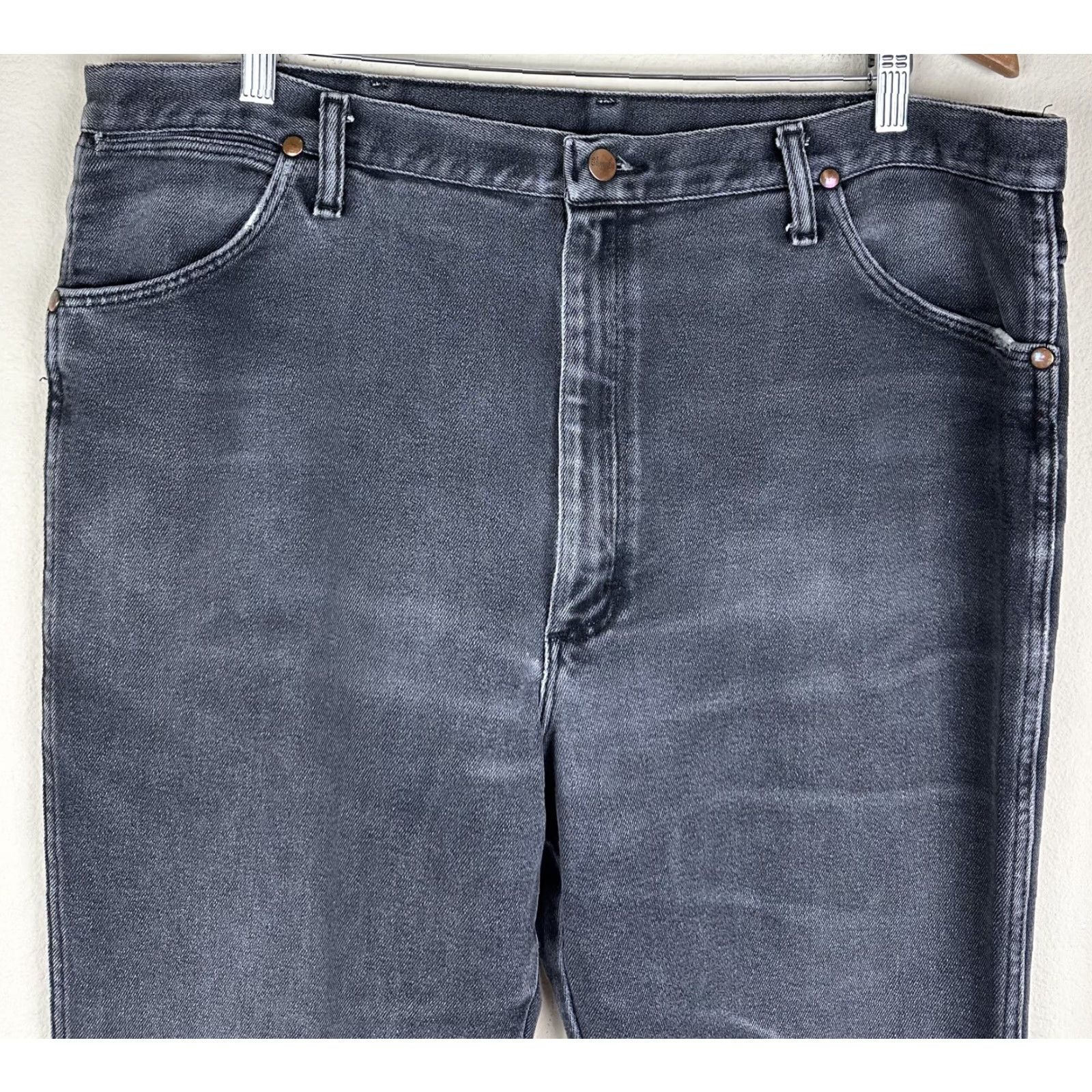 Wrangler Wrangler 938 Jeans Bootcut Slim 38x30 Black 5-Pocket Denim Stretch ACTUAL Slim Fit Cowboys Western Mens Jeans Size US 38 / EU 54 - 3 Thumbnail