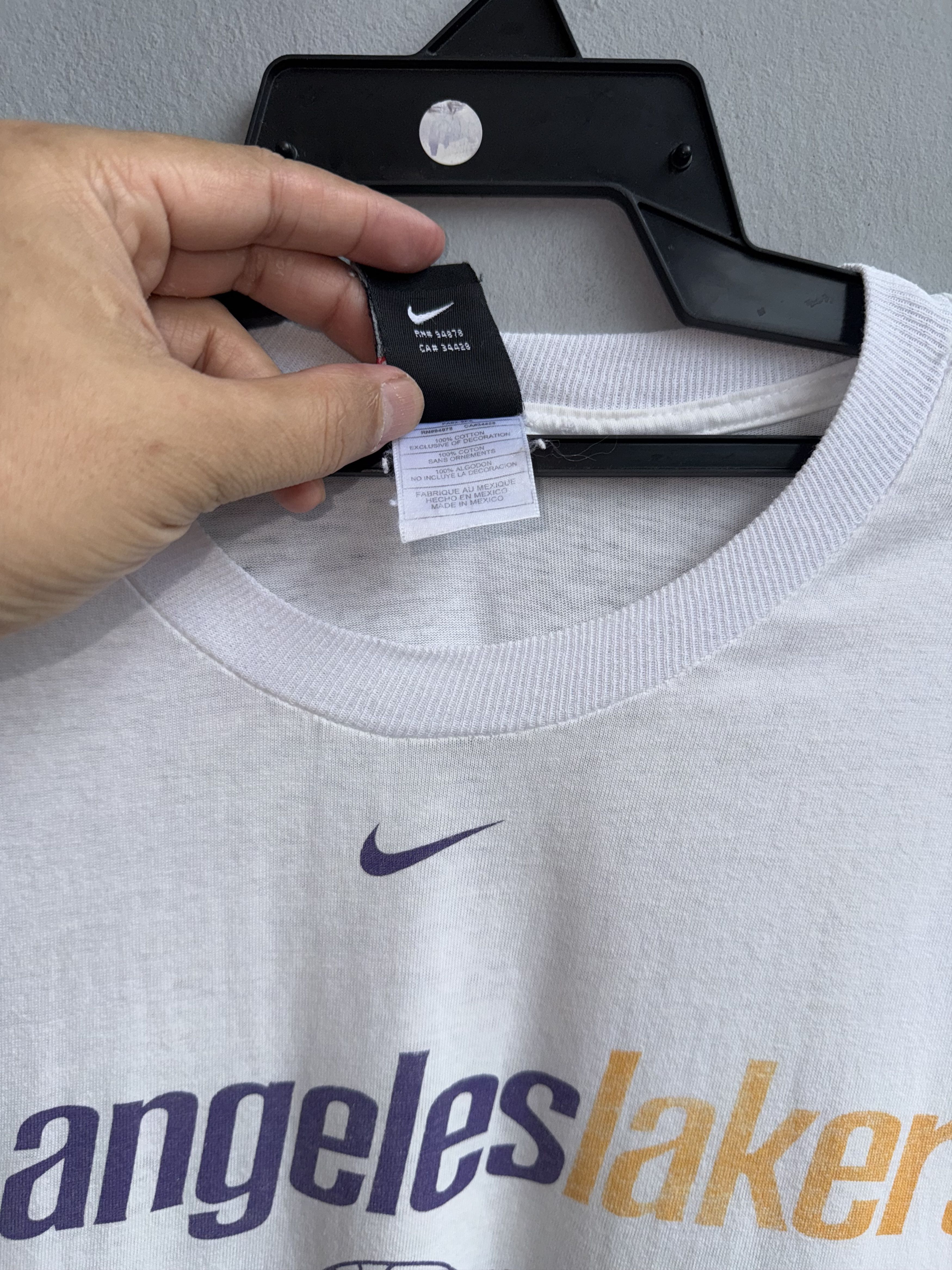 NBA Nike Centre Swoosh Lakers NBA Vintage Shirt Size US L / EU 52-54 / 3 - 3 Thumbnail