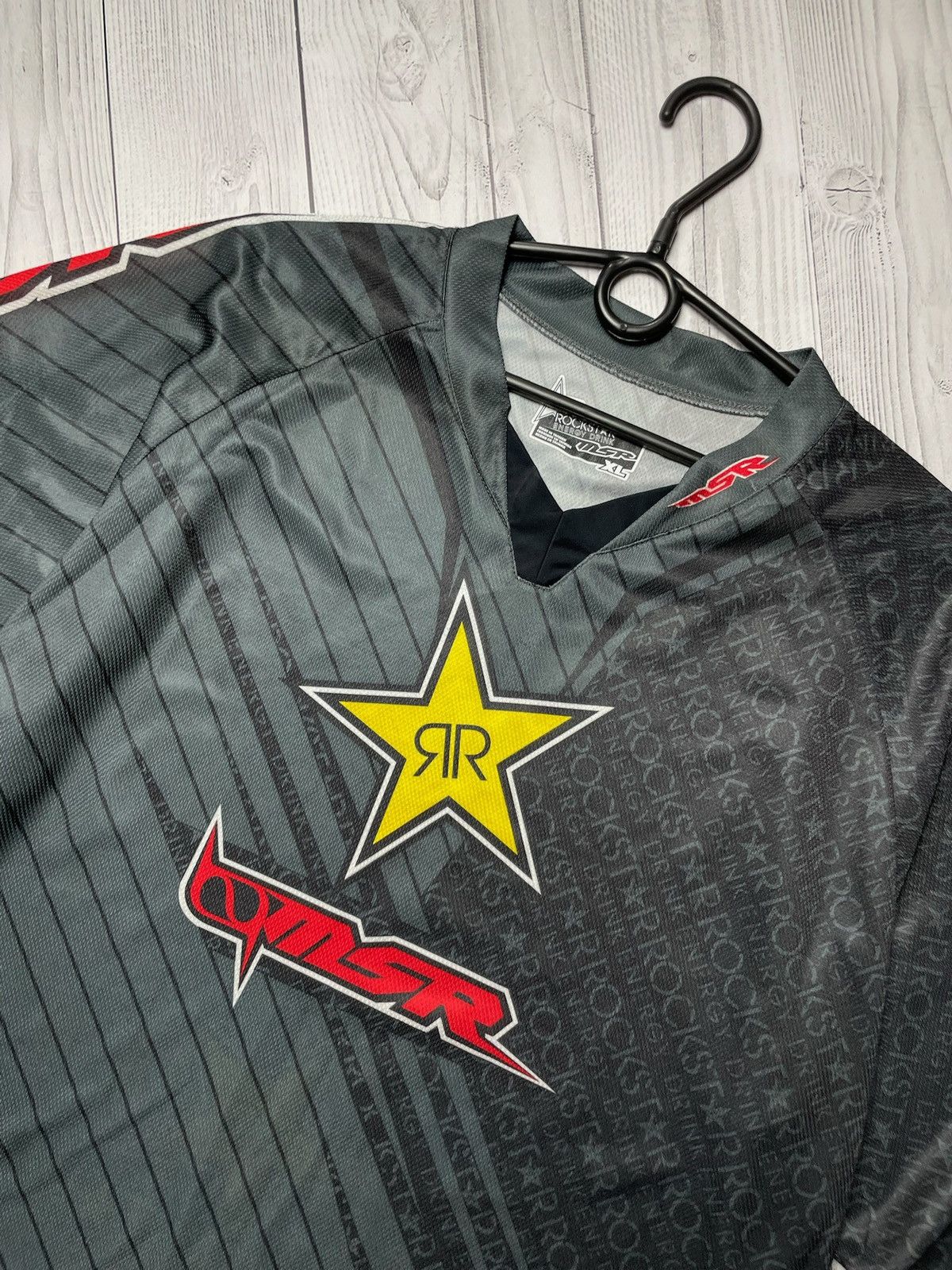 Vintage Vintage Rockstar Moto track suit jersey + Pants Energy Drink Size US 36 / EU 52 - 15 Thumbnail