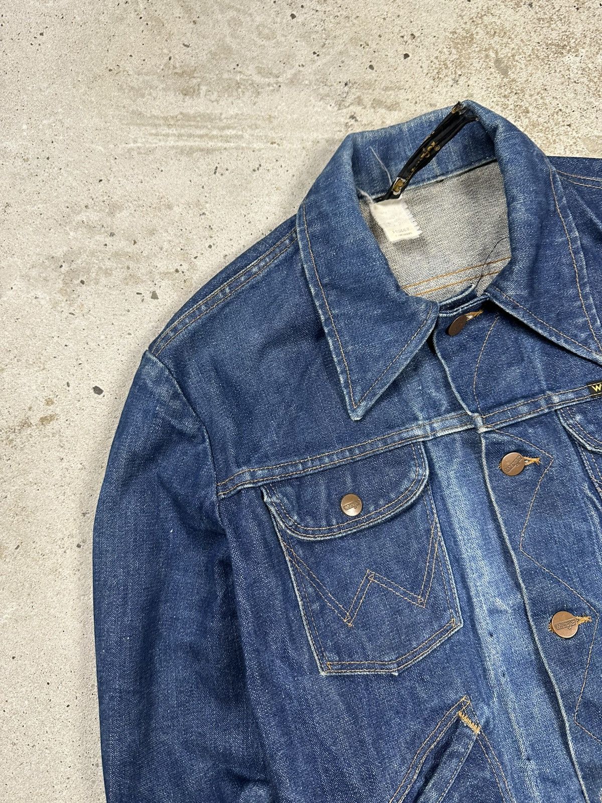 Wrangler Vintage 70s Wrangler Denim Jeans Trucker Jacket Size US S / EU 44-46 / 1 - 8 Thumbnail