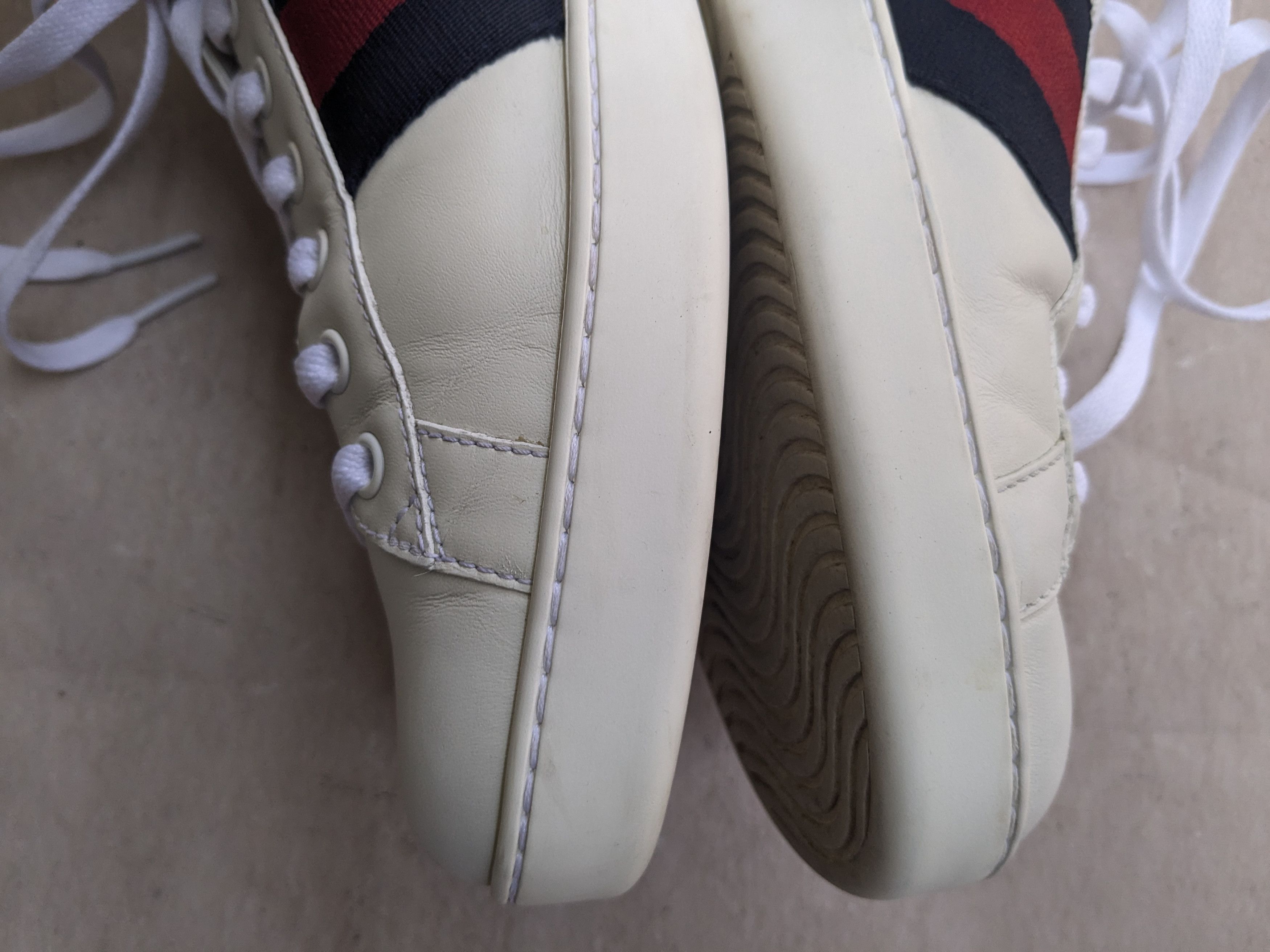 Gucci Gucci Ace Sneakers White 9.5 White Low Tops 386750 Size US 9.5 / EU 42-43 - 11 Thumbnail