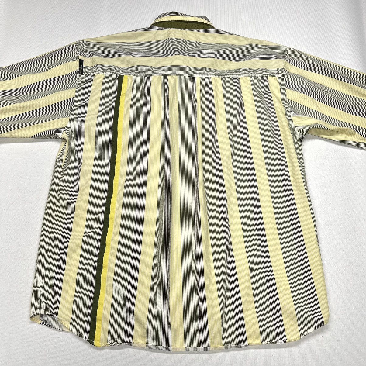 Akademiks Akademiks Button Shirt Striped Yellow Collared Pocket Y2K Size US XL / EU 56 / 4 - 3 Thumbnail