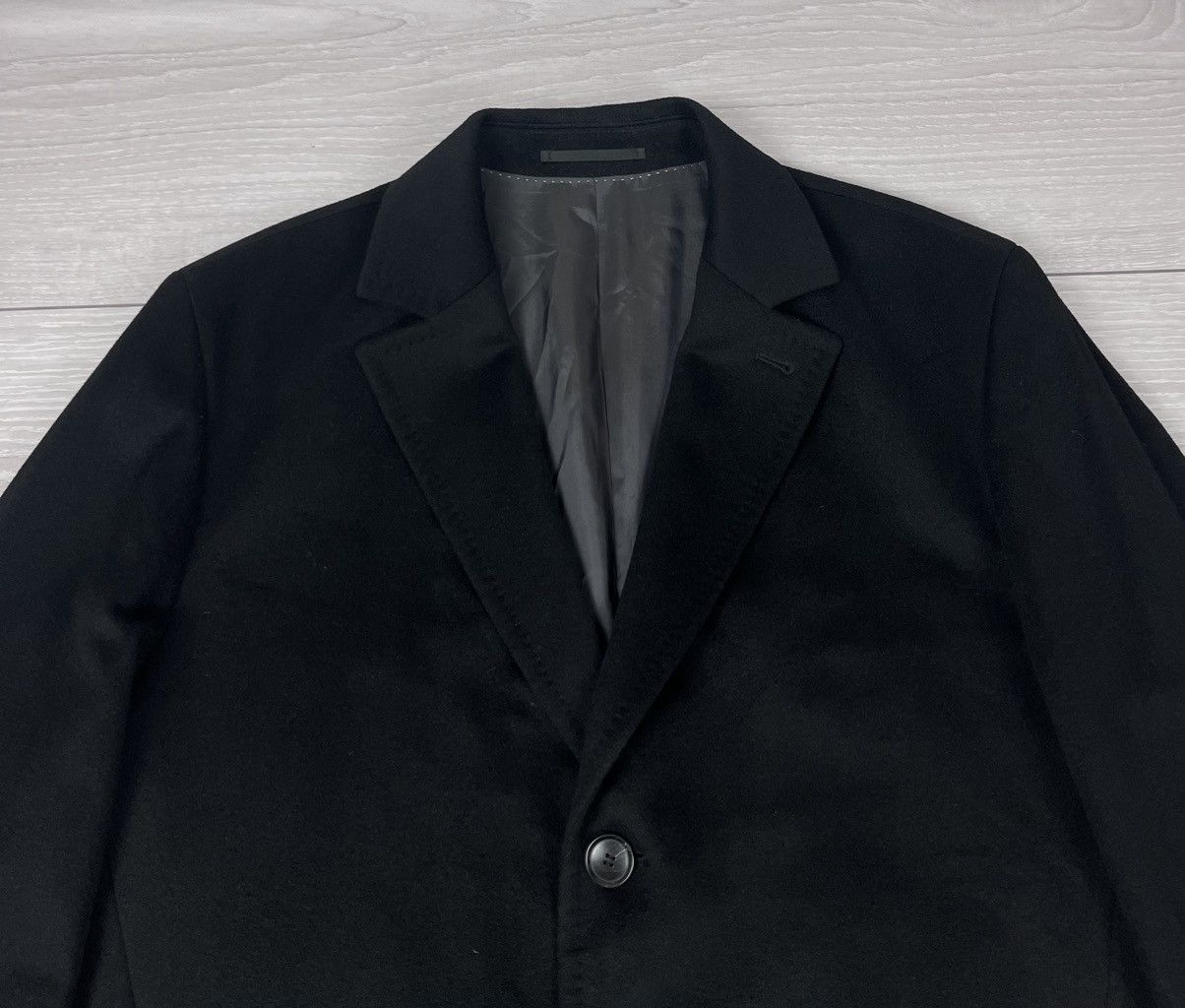 Hugo Boss Hugo Boss Morgan 100% Cashmere Three Buttons Long Black Coat Size US L / EU 52-54 / 3 - 8 Thumbnail