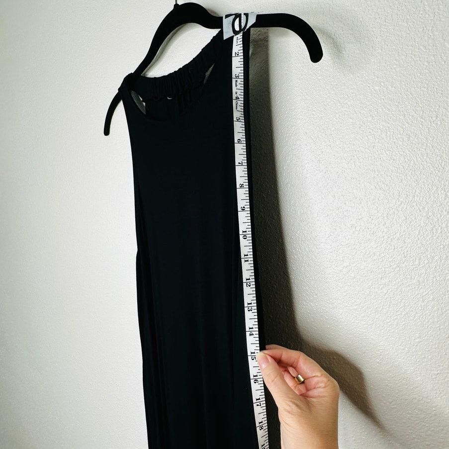 Other Black High Neck Plunging Sides Sleeveless Back Maxi Dress M Size M / US 6-8 / IT 42-44 - 10 Thumbnail