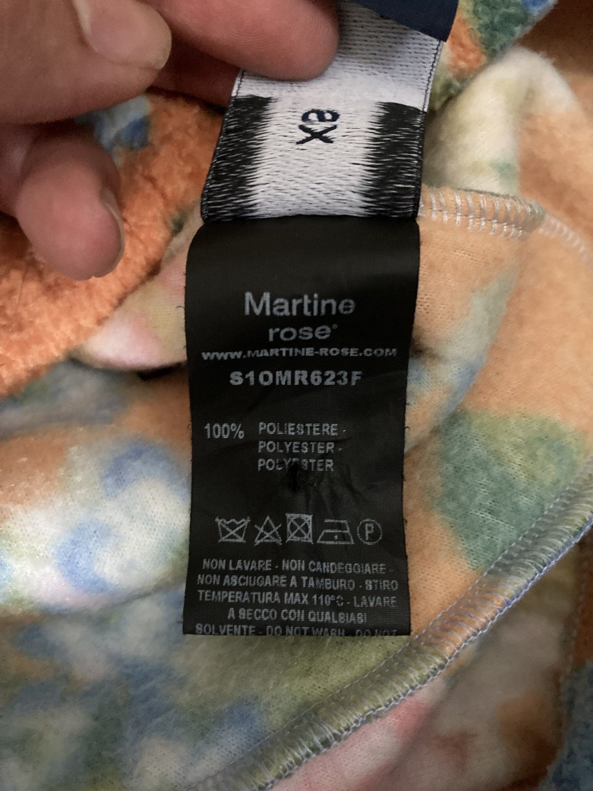 Martine Rose SS21 Martine Rose Floral Sweatshorts Shorts Orange 2021 MR Size US 28 / EU 44 - 6 Thumbnail