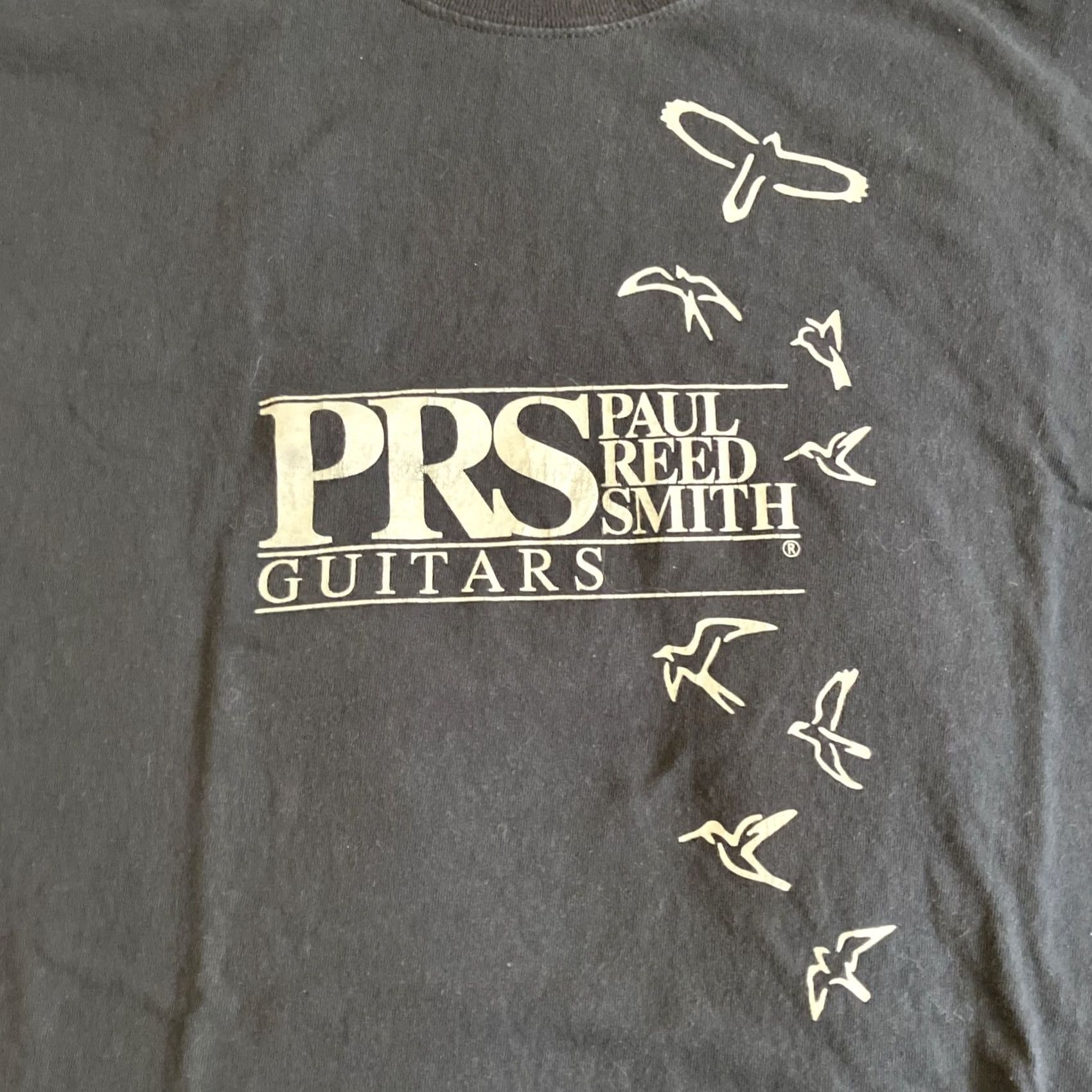 Gildan VINTAGE Paul Reed Smith Guitars PRS- Large Logo Short Sleeve T Shirt- John Mayer - XXL Men Black Logo Music 90s/Jon Mayer? Size US XXL / EU 58 / 5 - 2 Thumbnail