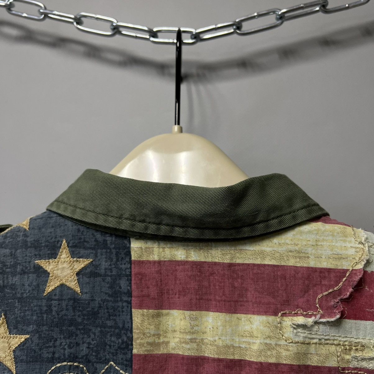 Denim & Supply Ralph Lauren Ralph Lauren Flag-Back USA 🇺🇸 Military Shirt Long Sleeve y2k Size US M / EU 48-50 / 2 - 11 Thumbnail