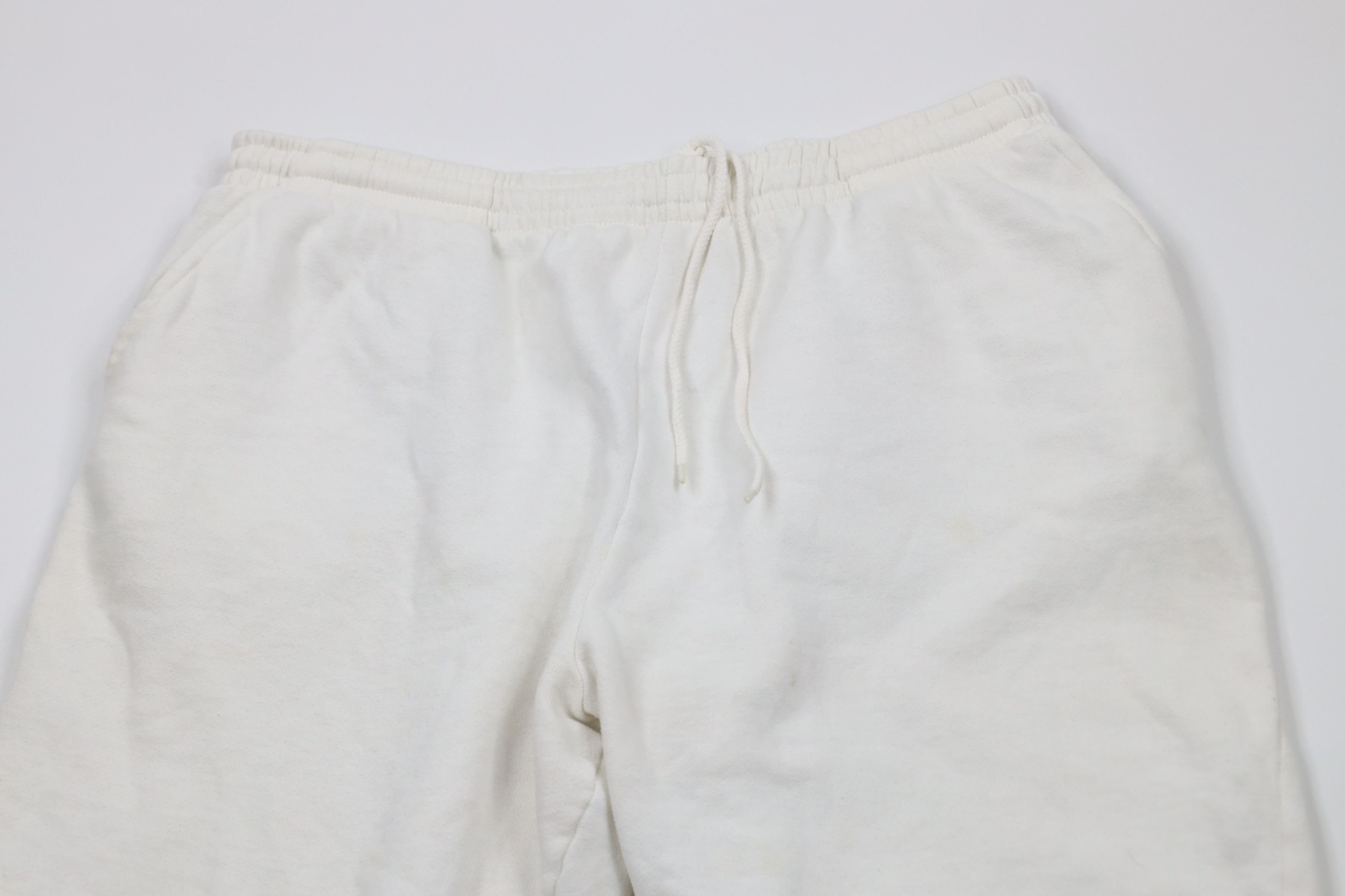 Vintage Vintage 90s Wilson Distressed Blank Sweatpants Pants White Size 31" - 2 Thumbnail